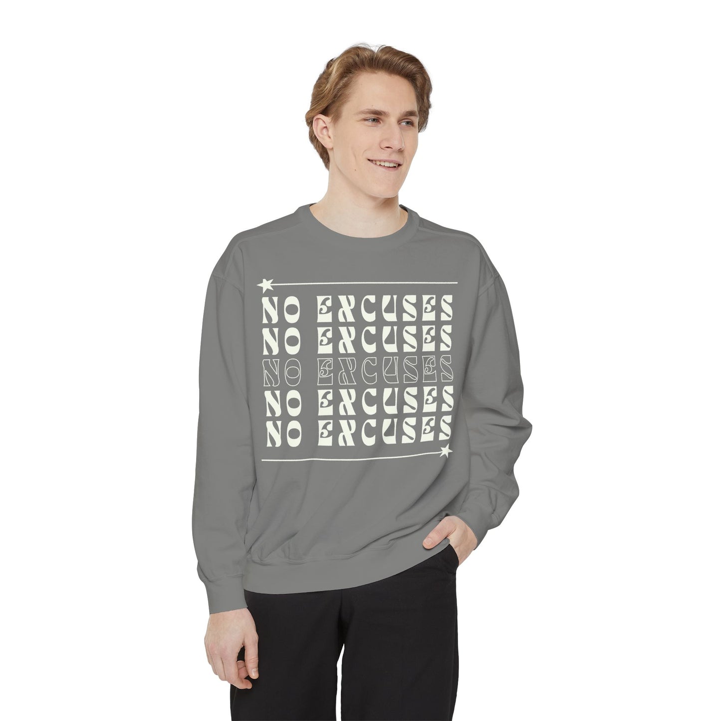 No Excuses Unisex Heavyweight Sweatshirt – Soft, Warm & Durable for Everyday Comfort
