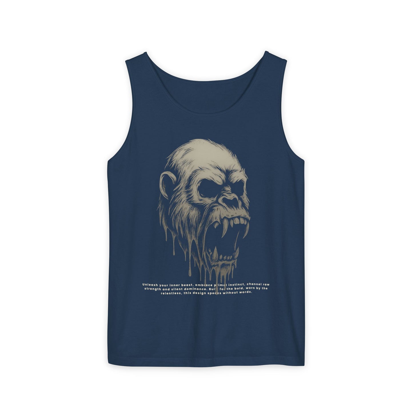 Primal Instinct Unisex Garment-Dyed Tank Top – Summer Style, Casual Wear, Gifts for Him, Athleisure, Relaxed Fit