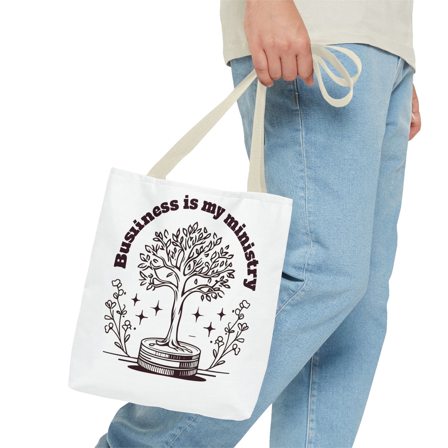 Business is My Ministry Tote Bag β Durable Canvas Bag with Faithful Entrepreneurship Design for Everyday Use