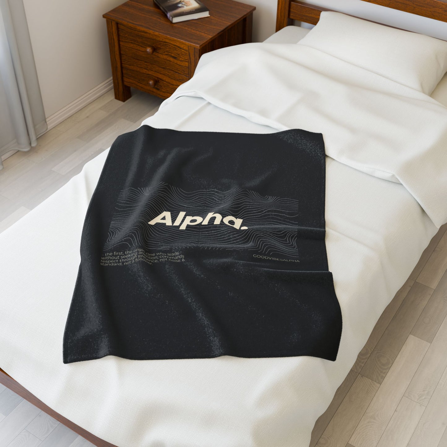 Alpha Waves Plush Blanket (IOB) | Cozy Home Decor, Relaxation Blanket