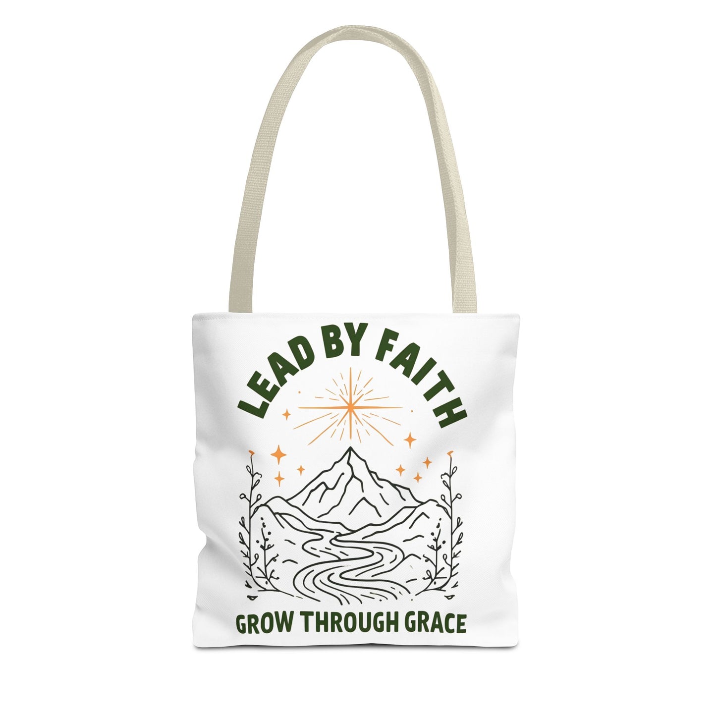 Lead by Faith Tote Bag β Durable Canvas Bag for Everyday Use