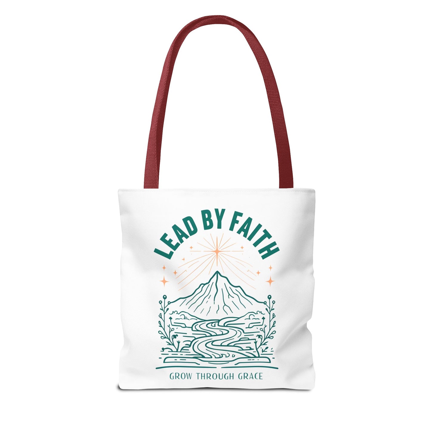 Lead by Faith Tote Bag β Durable Canvas Bag for Everyday Use