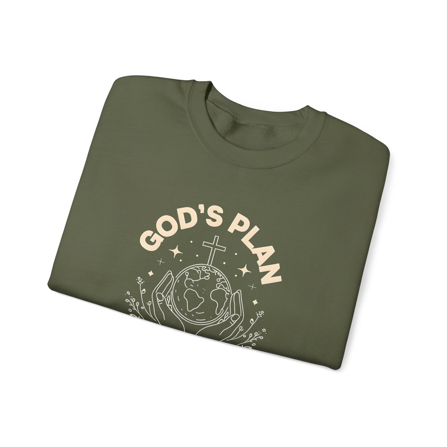 God's Plan Crewneck Sweatshirt – Soft & Cozy Unisex Pullover for Casual & Streetwear Style