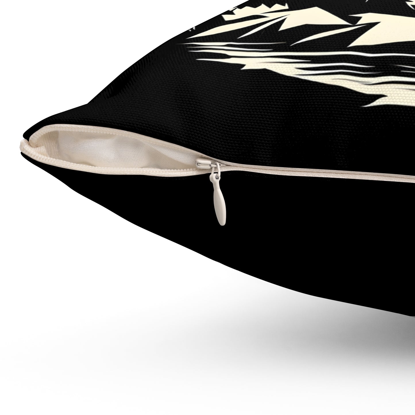Spirit Animal Soft & Durable Square Pillow – Plush Polyester Cushion for Home & Office Decor