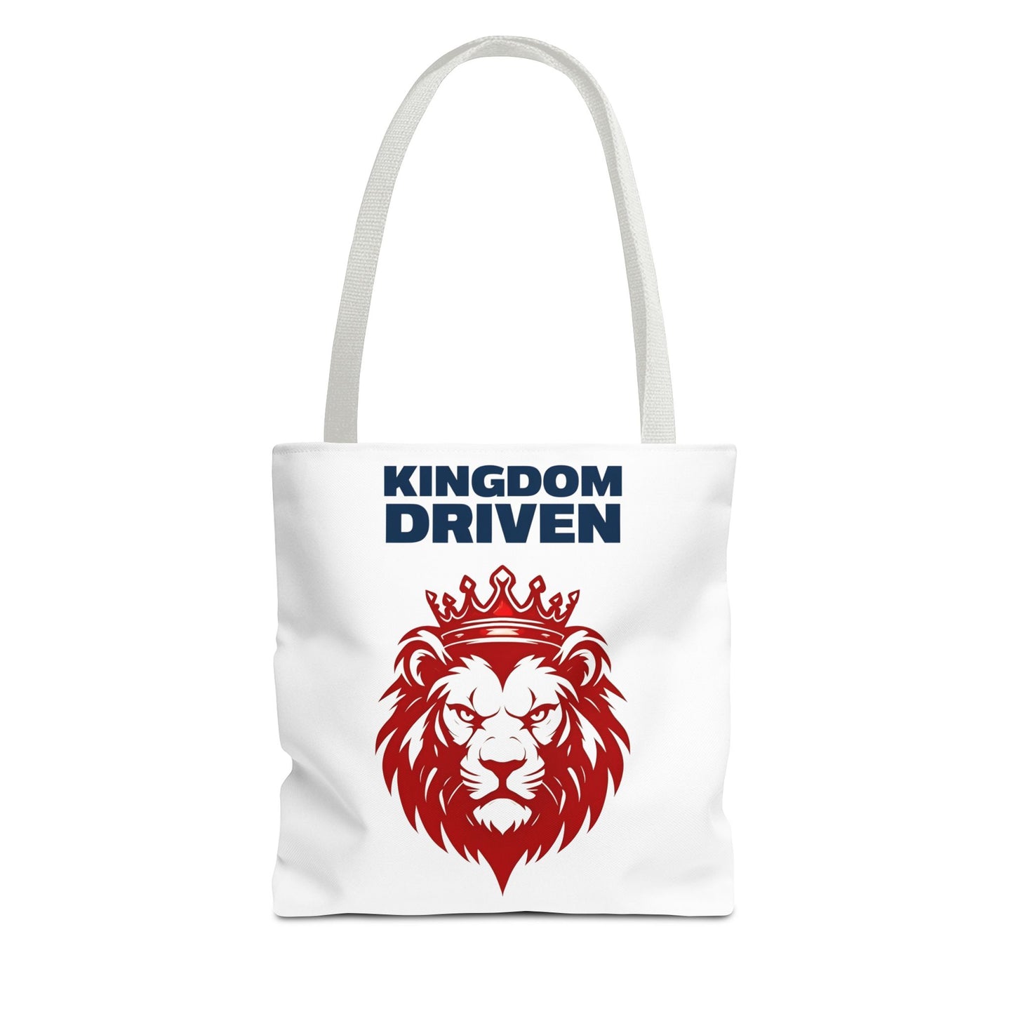 Kingdom Driven Lion Tote Bag β Durable Canvas Bag with Inspirational Design for Everyday Use