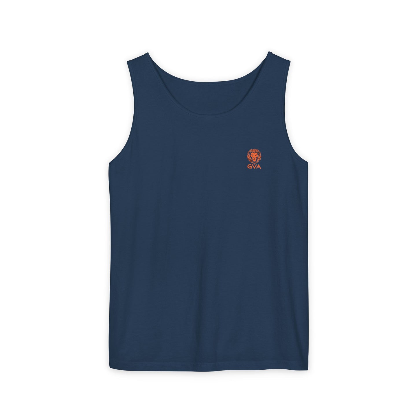 Good Vibes Alpha Orange Unisex Garment-Dyed Tank Top – Summer Style, Casual Wear, Gifts for Him, Athleisure, Relaxed Fit