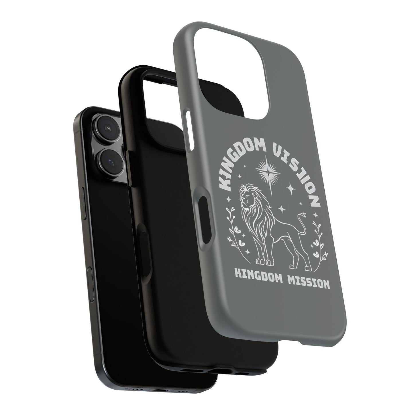 Kingdom Vision Phone Case - Inspirational Lion Design for iPhone 12 to iPhone 16