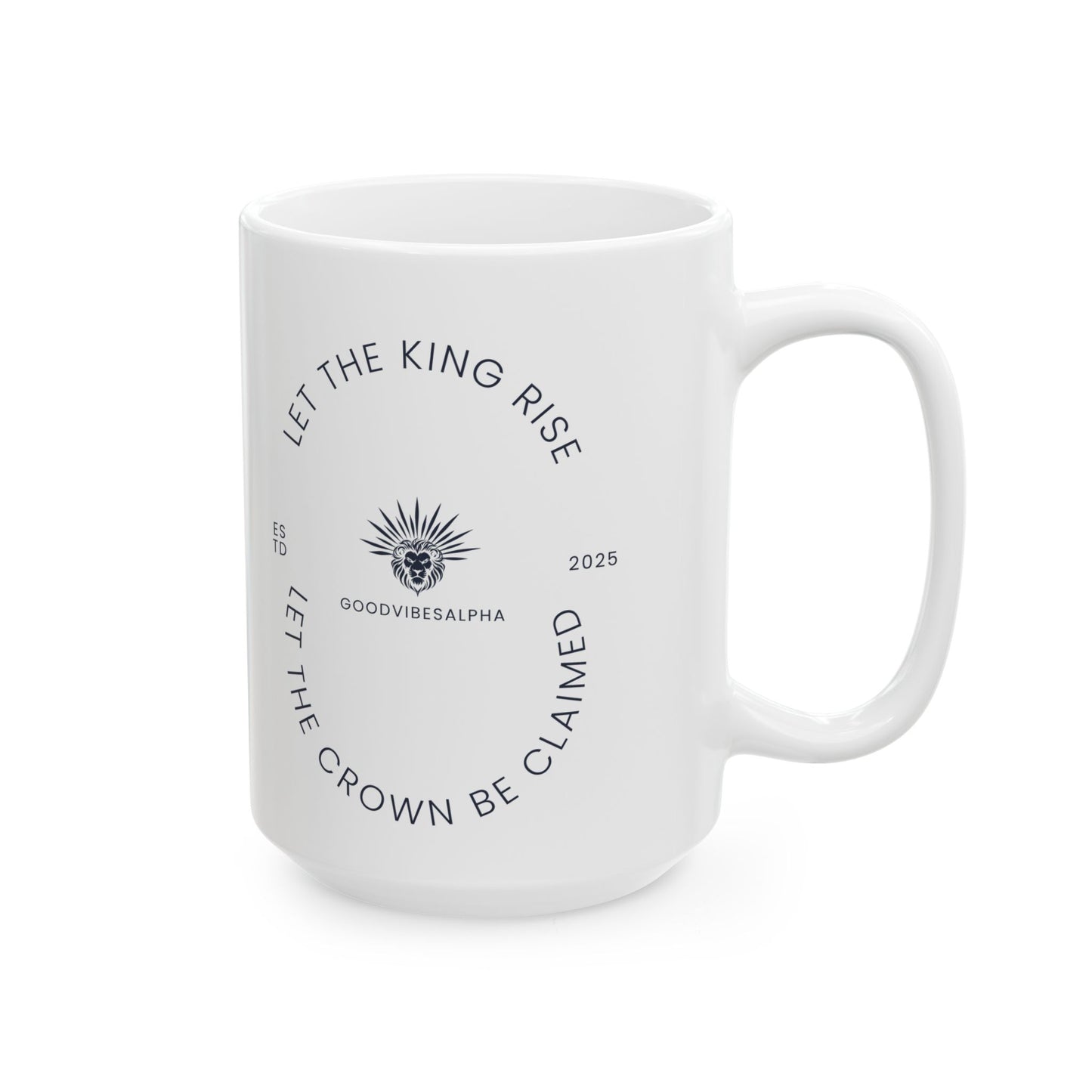 Ceramic Coffee Mug, Let The King Rise | Gift for Coffee Lovers, Office Decor,