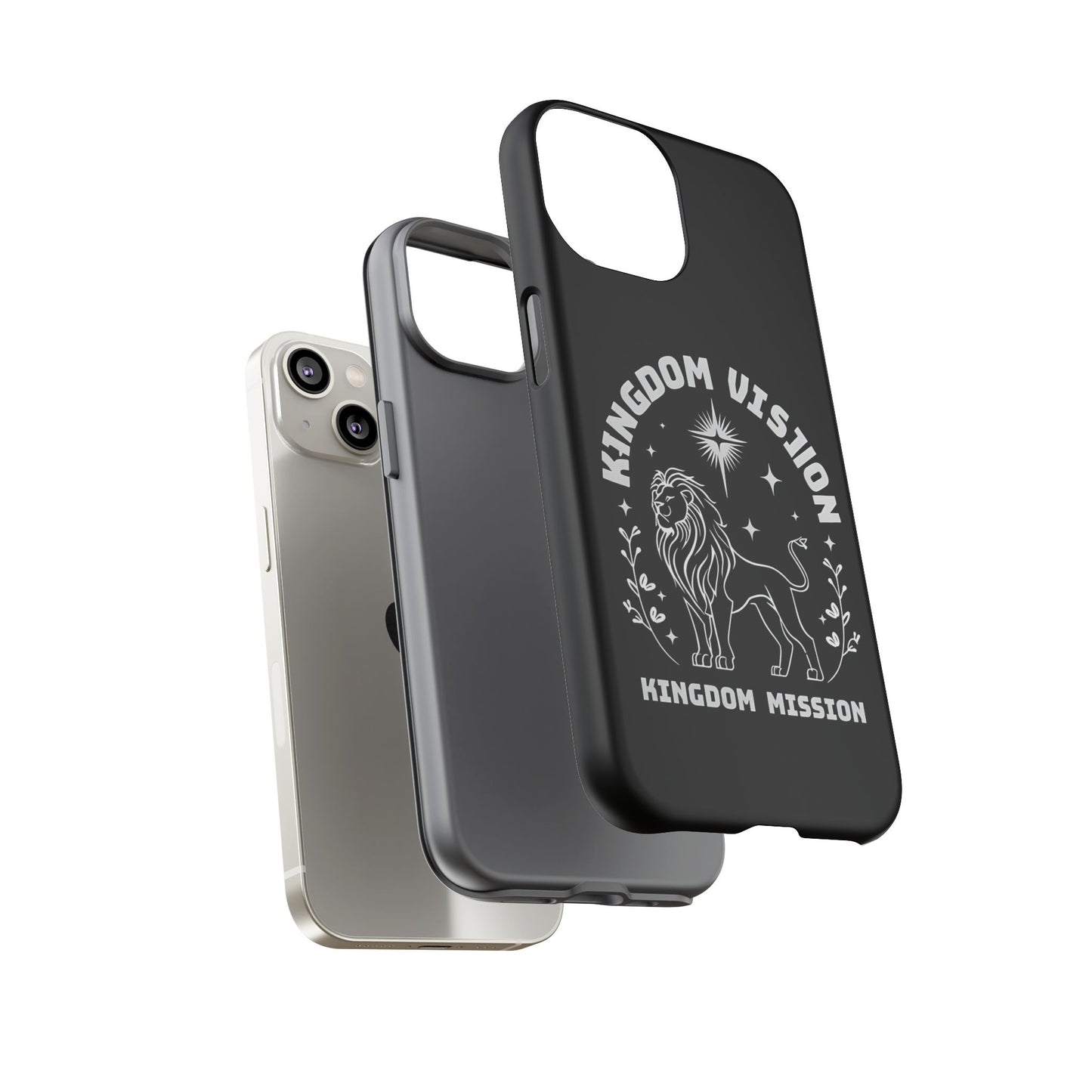 Kingdom Vision Phone Case - Inspirational Lion Design for iPhone 12 to iPhone 16
