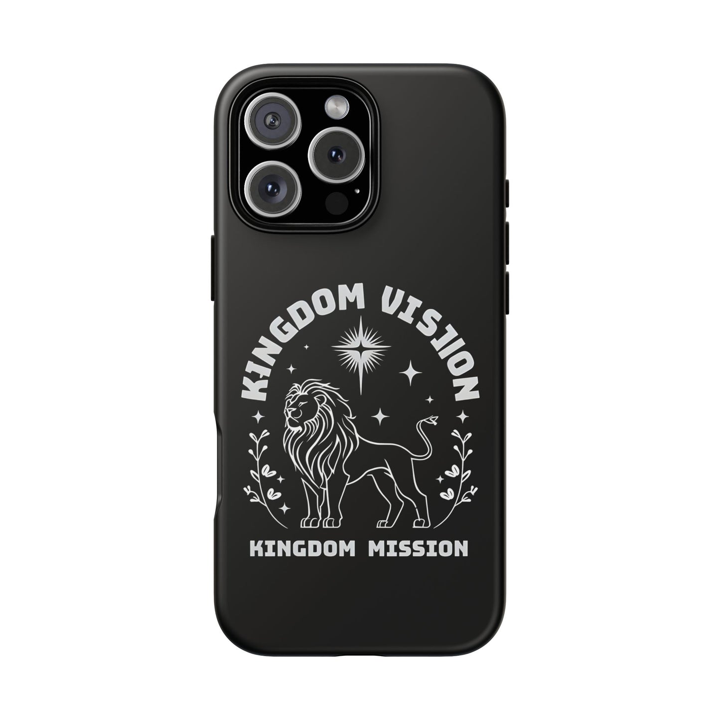 Kingdom Vision Phone Case - Inspirational Lion Design for iPhone 12 to iPhone 16