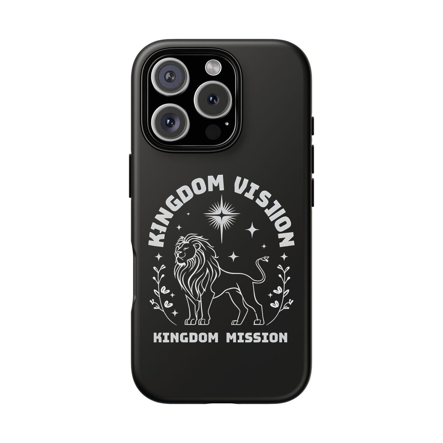 Kingdom Vision Phone Case - Inspirational Lion Design for iPhone 12 to iPhone 16