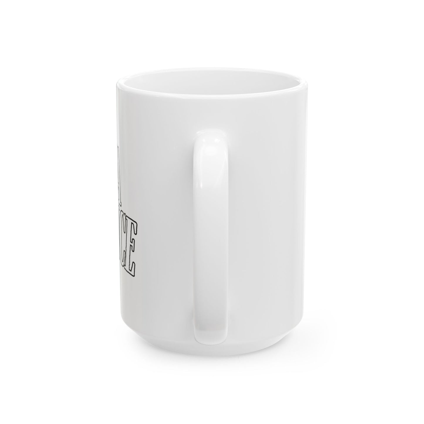 Ceramic Coffee Mug, Alpha Presence (TOW) | Gift for Coffee Lovers, Office Decor,