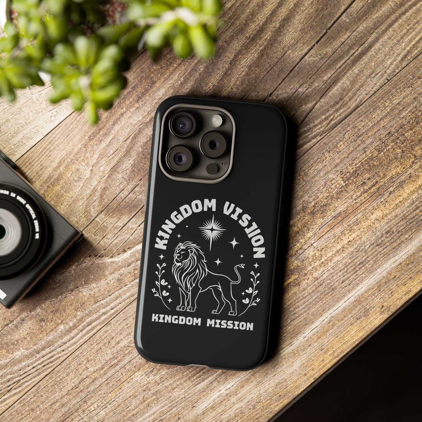 Kingdom Vision Phone Case - Inspirational Lion Design for iPhone 12 to iPhone 16
