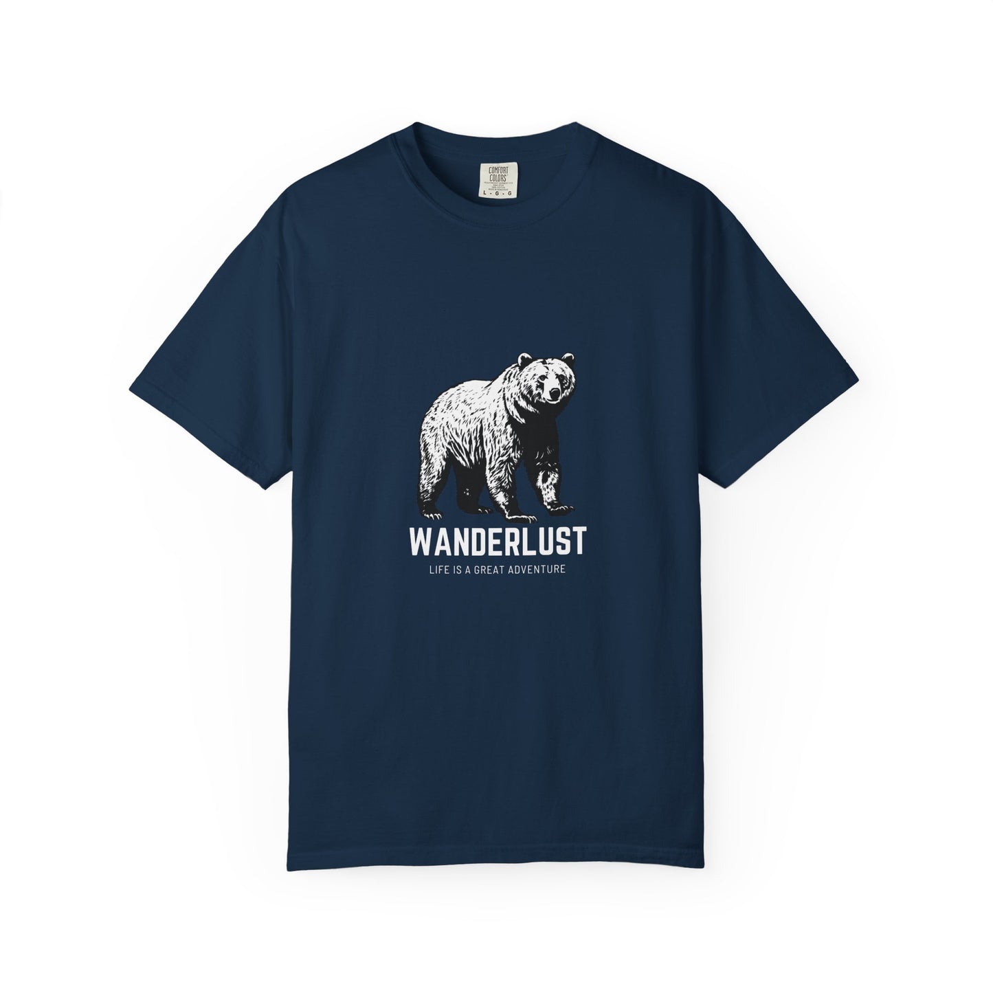 Wanderlust (White) Unisex Garment-Dyed T-Shirt – Soft, Durable & Comfortable Everyday Wear