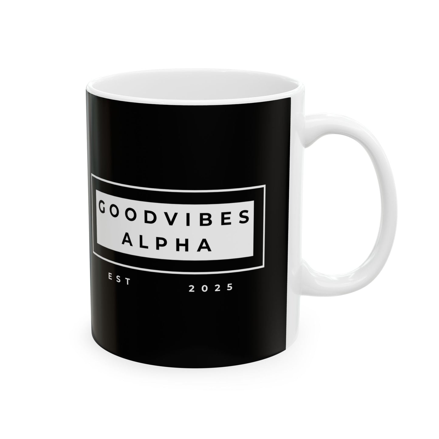 Ceramic Coffee Mug, GVA ESTD25 | Gift for Coffee Lovers, Office Decor,