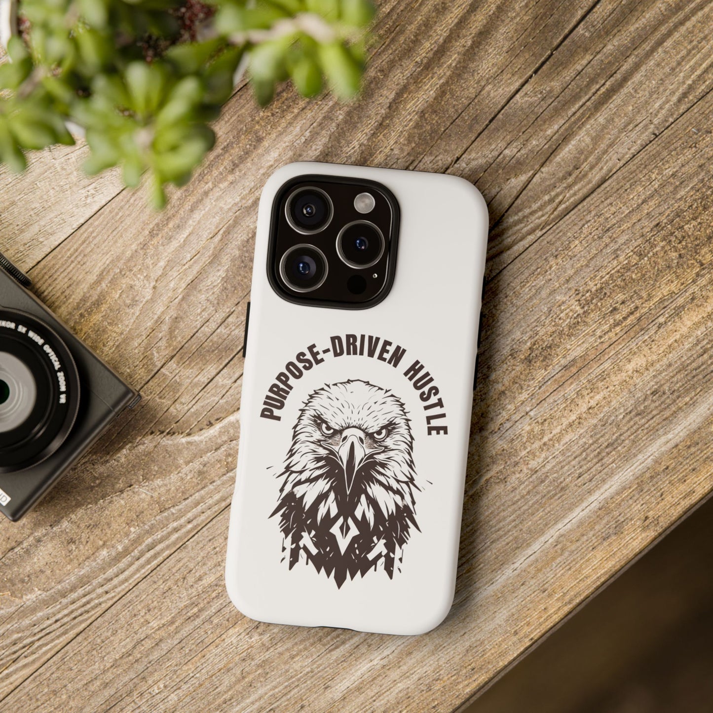 Purpose-Driven Hustle Phone Case - Eagle Design for iPhone 12 to iPhone 16