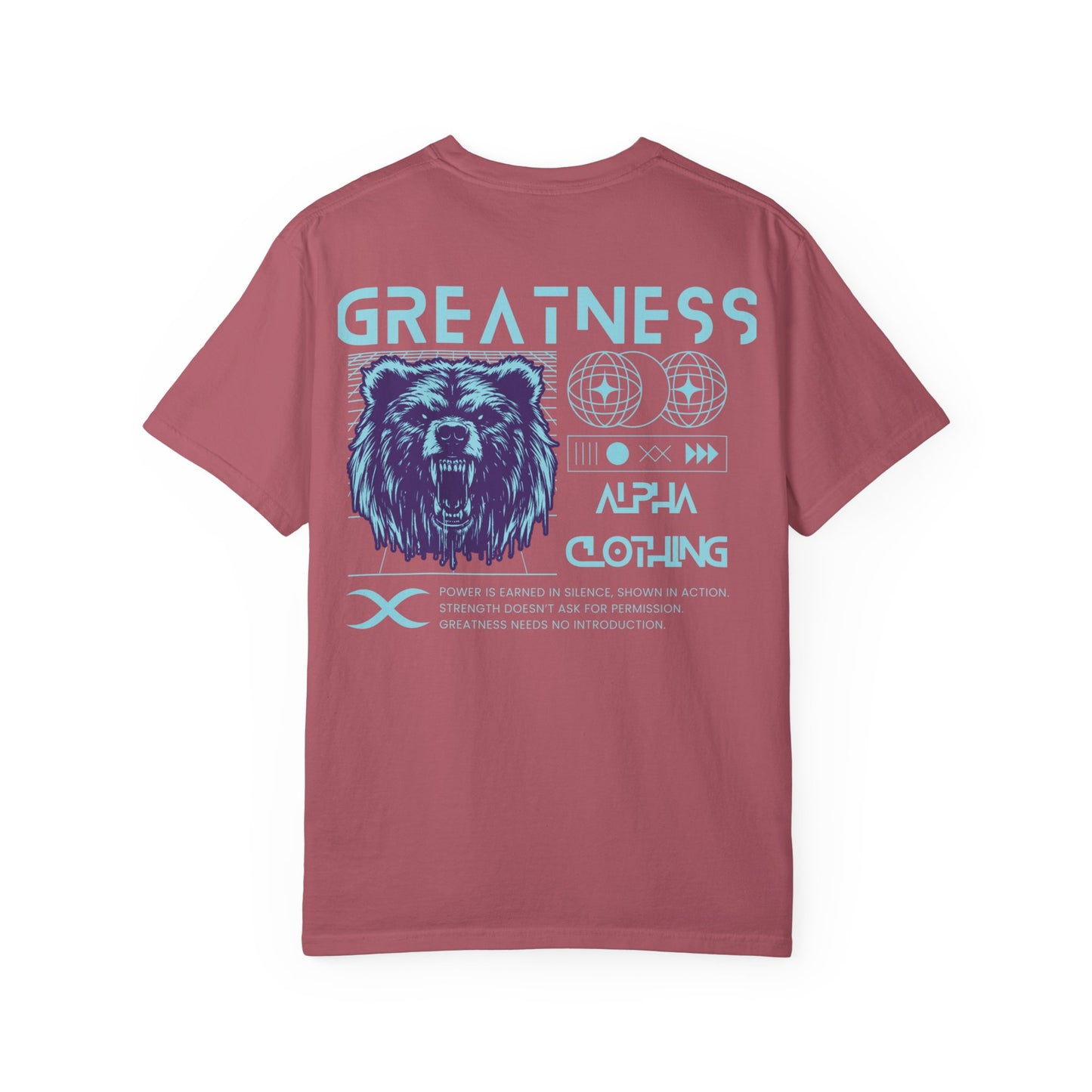 Greatness (Aqua) Unisex Garment-Dyed T-Shirt – Soft, Durable & Comfortable Everyday Wear