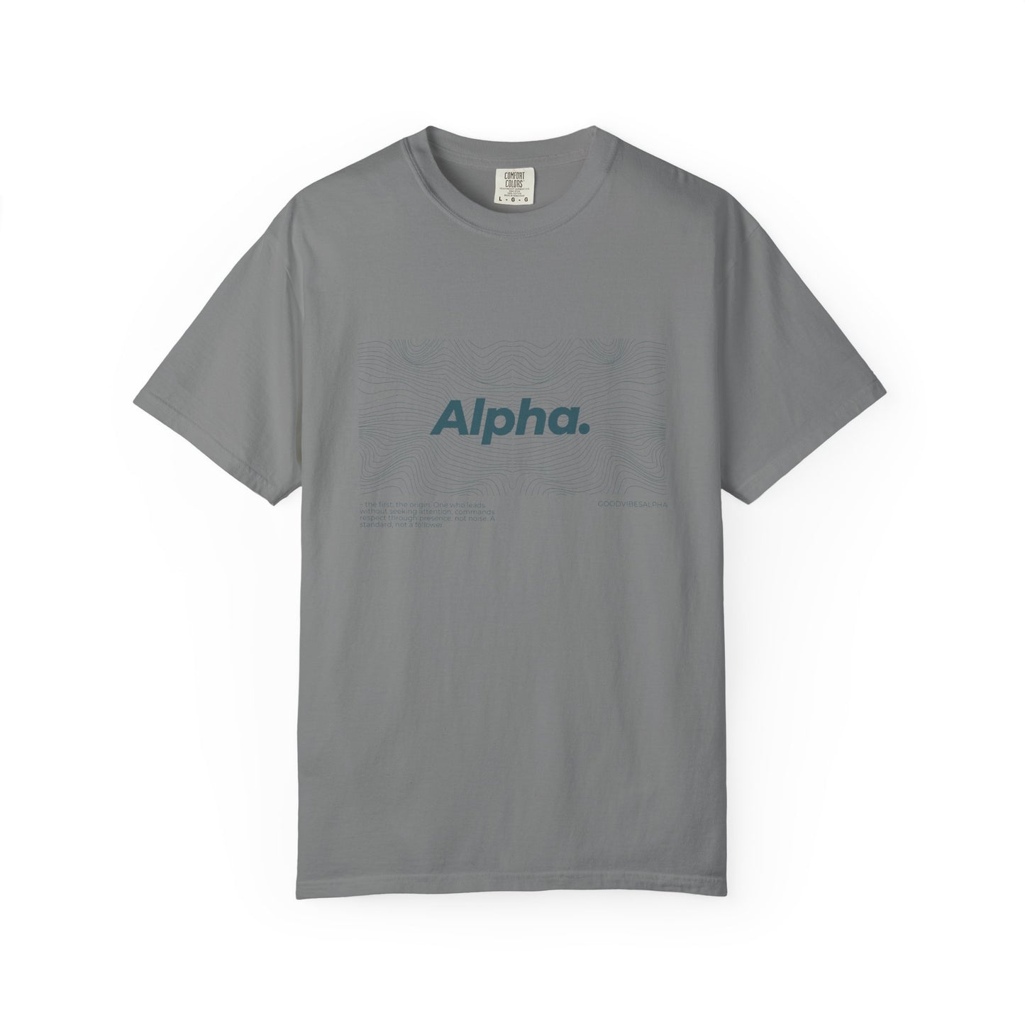 Alpha Waves Unisex Garment-Dyed T-Shirt – Streetwear-Inspired Casual Tee, Soft Fit, Everyday Outfit, Gift for Him or Her