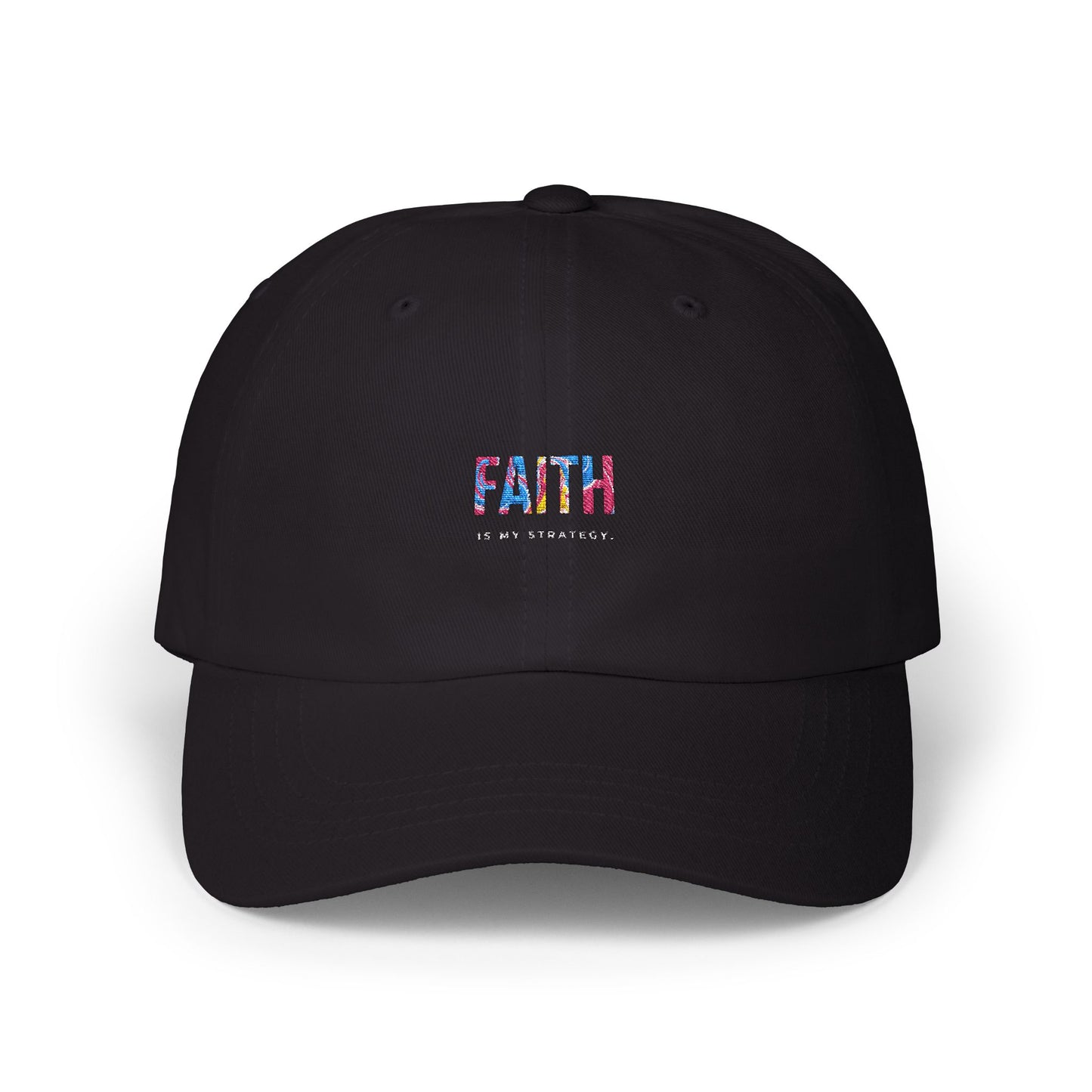 Faith Is My Strategy Dad Cap β Classic Adjustable Baseball Hat for Casual & Streetwear Style