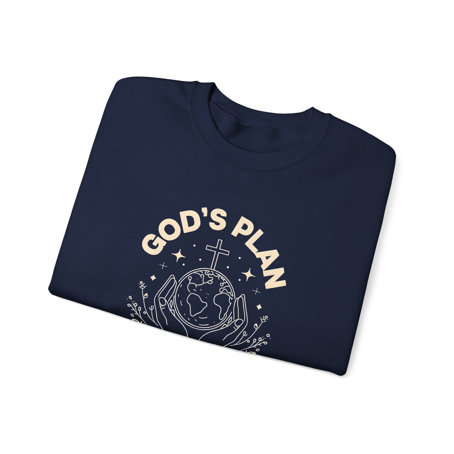 God's Plan Crewneck Sweatshirt – Soft & Cozy Unisex Pullover for Casual & Streetwear Style