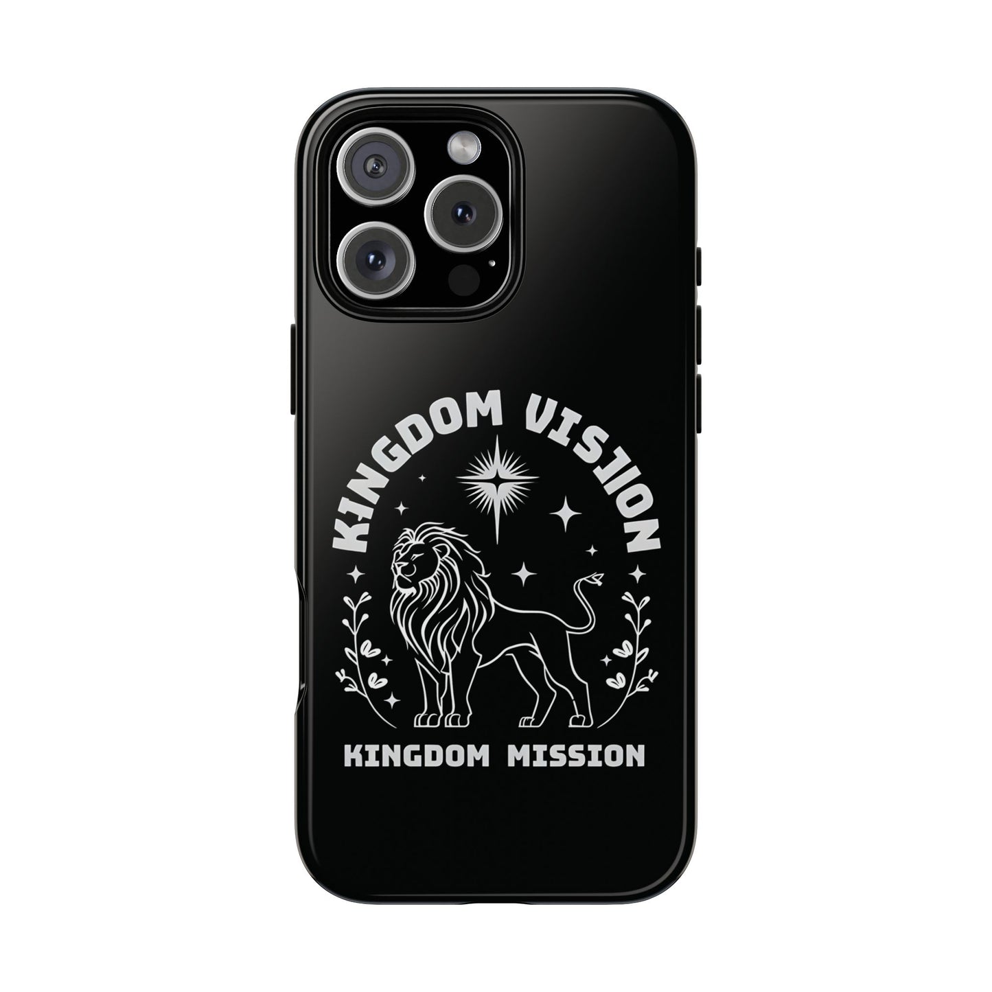 Kingdom Vision Phone Case - Inspirational Lion Design for iPhone 12 to iPhone 16