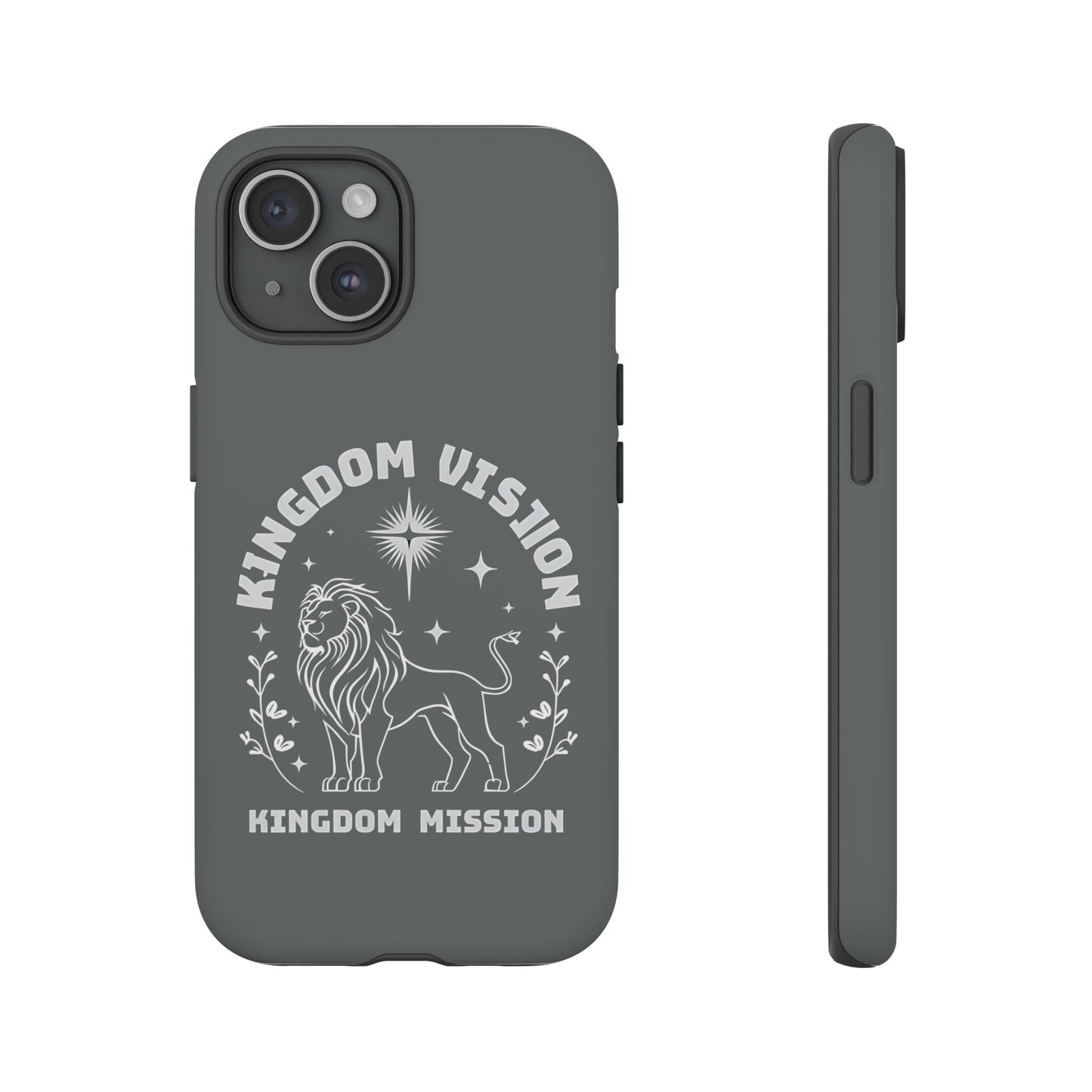 Kingdom Vision Phone Case - Inspirational Lion Design for iPhone 12 to iPhone 16