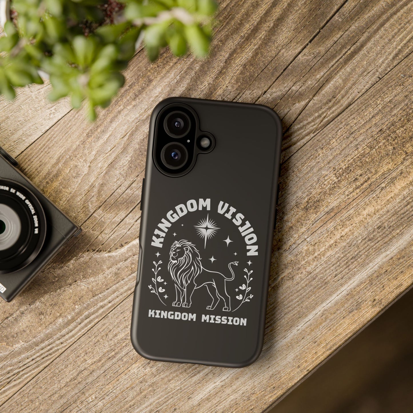 Kingdom Vision Phone Case - Inspirational Lion Design for iPhone 12 to iPhone 16