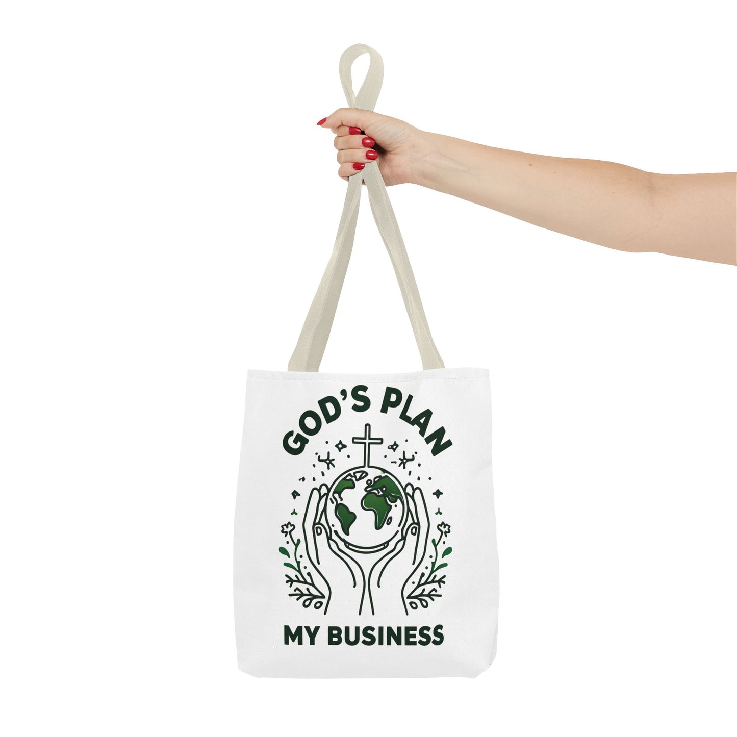God's Plan Inspirational Tote Bag β Durable Canvas Bag with Purposeful Design for Everyday Use
