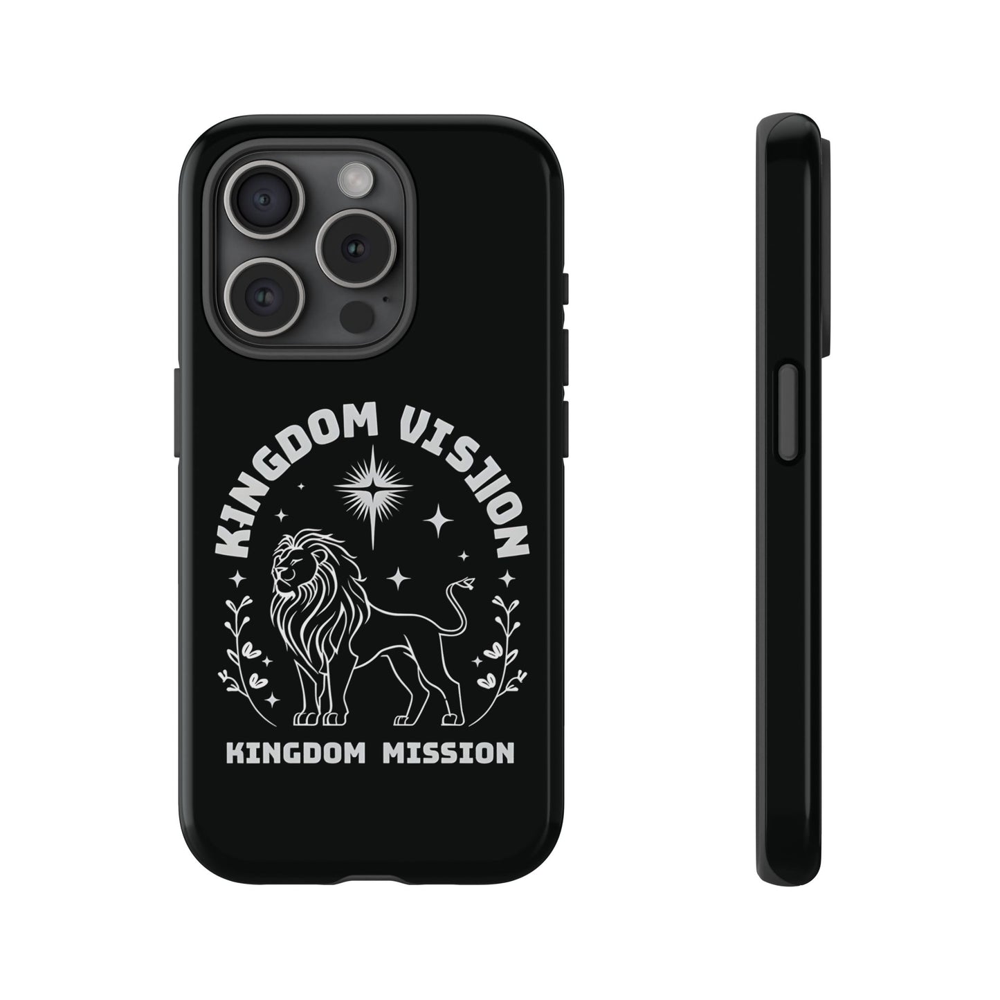 Kingdom Vision Phone Case - Inspirational Lion Design for iPhone 12 to iPhone 16