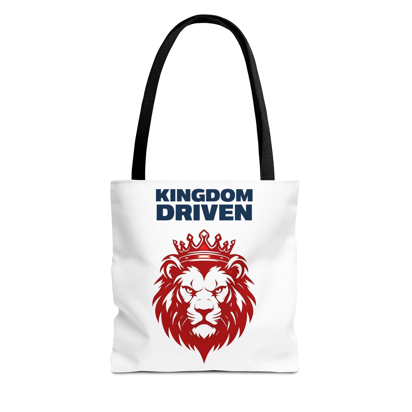 Kingdom Driven Lion Tote Bag β Durable Canvas Bag with Inspirational Design for Everyday Use