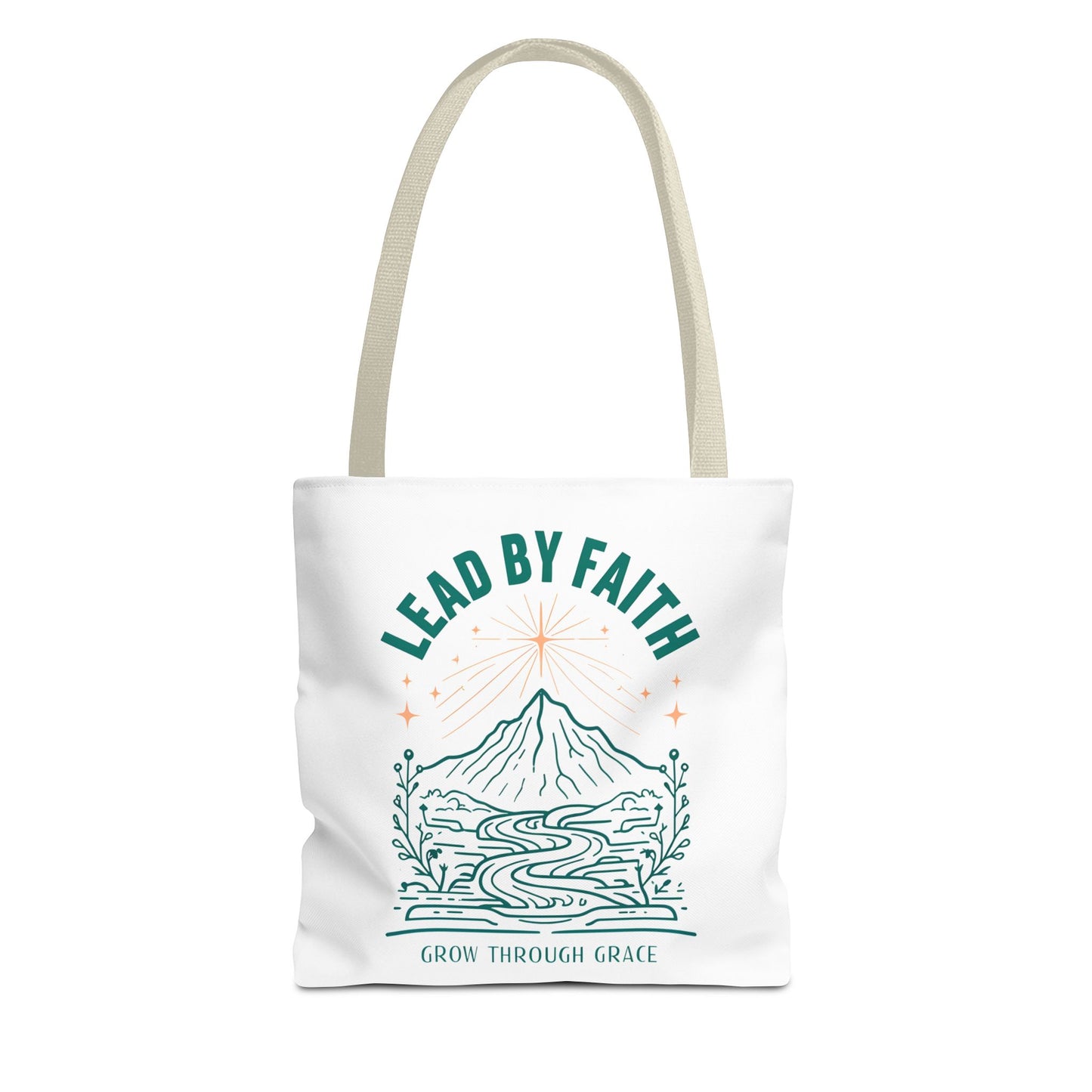 Lead by Faith Tote Bag β Durable Canvas Bag for Everyday Use