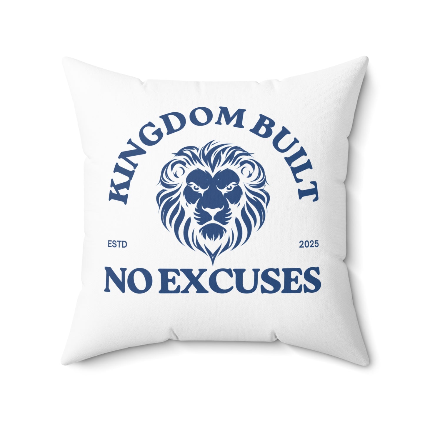 Kingdom Built Soft & Durable Square Pillow – Plush Polyester Cushion for Home & Office Decor