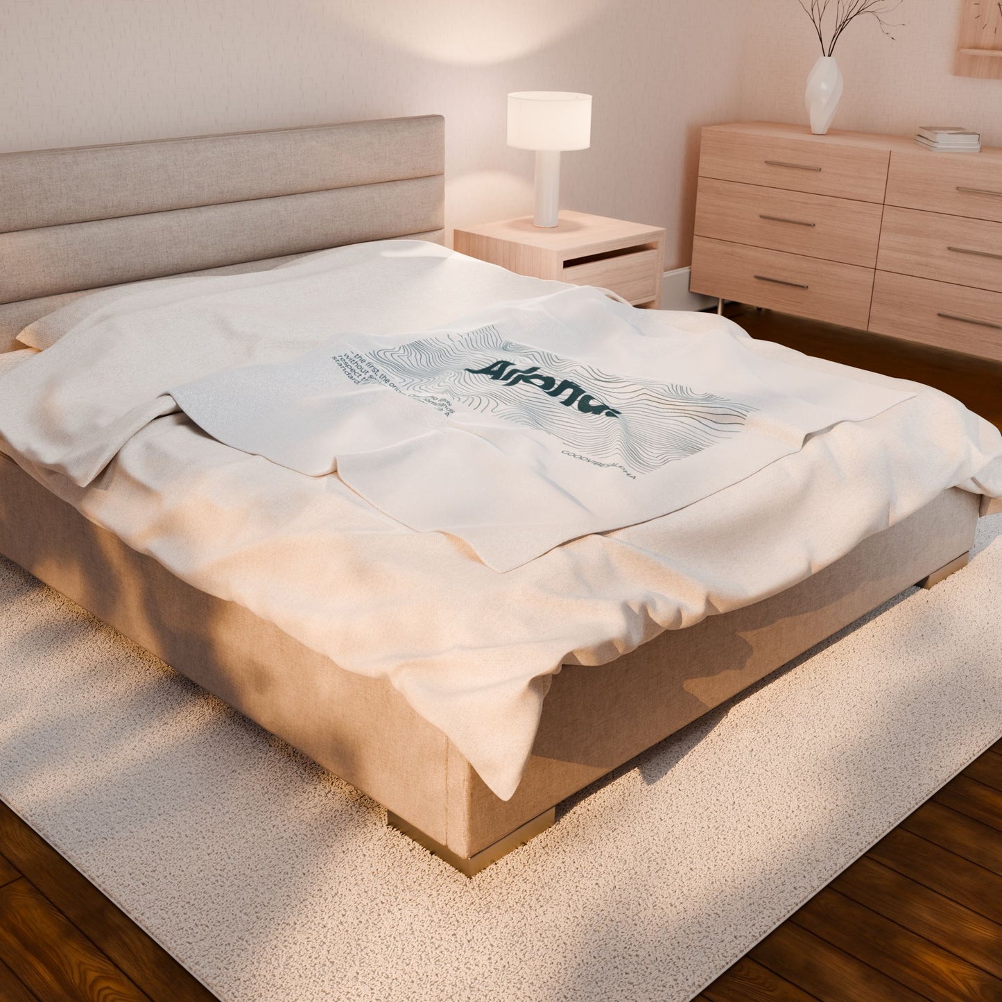 Alpha Waves Plush Blanket (TOW) | Cozy Home Decor, Relaxation Blanket