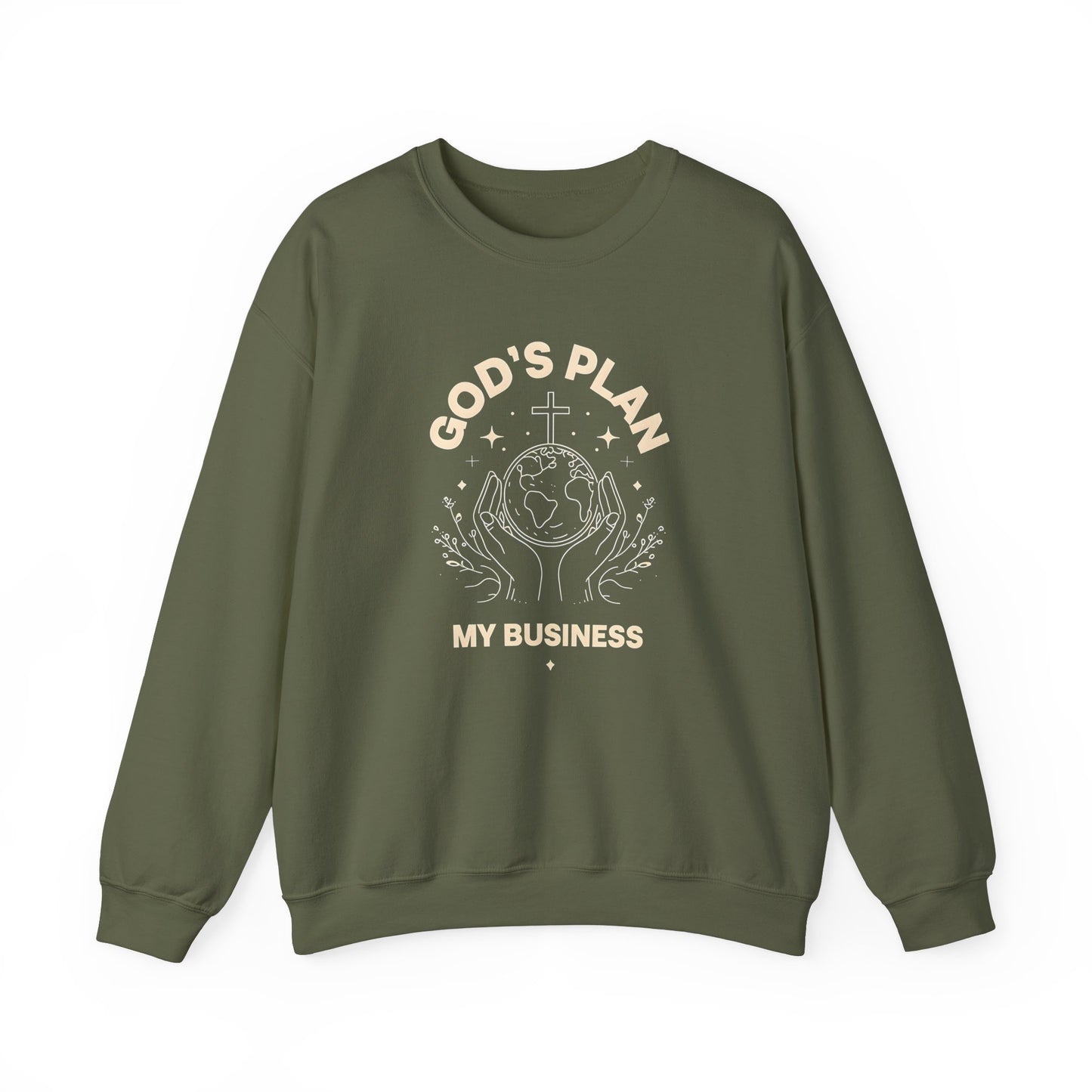 God's Plan Crewneck Sweatshirt – Soft & Cozy Unisex Pullover for Casual & Streetwear Style