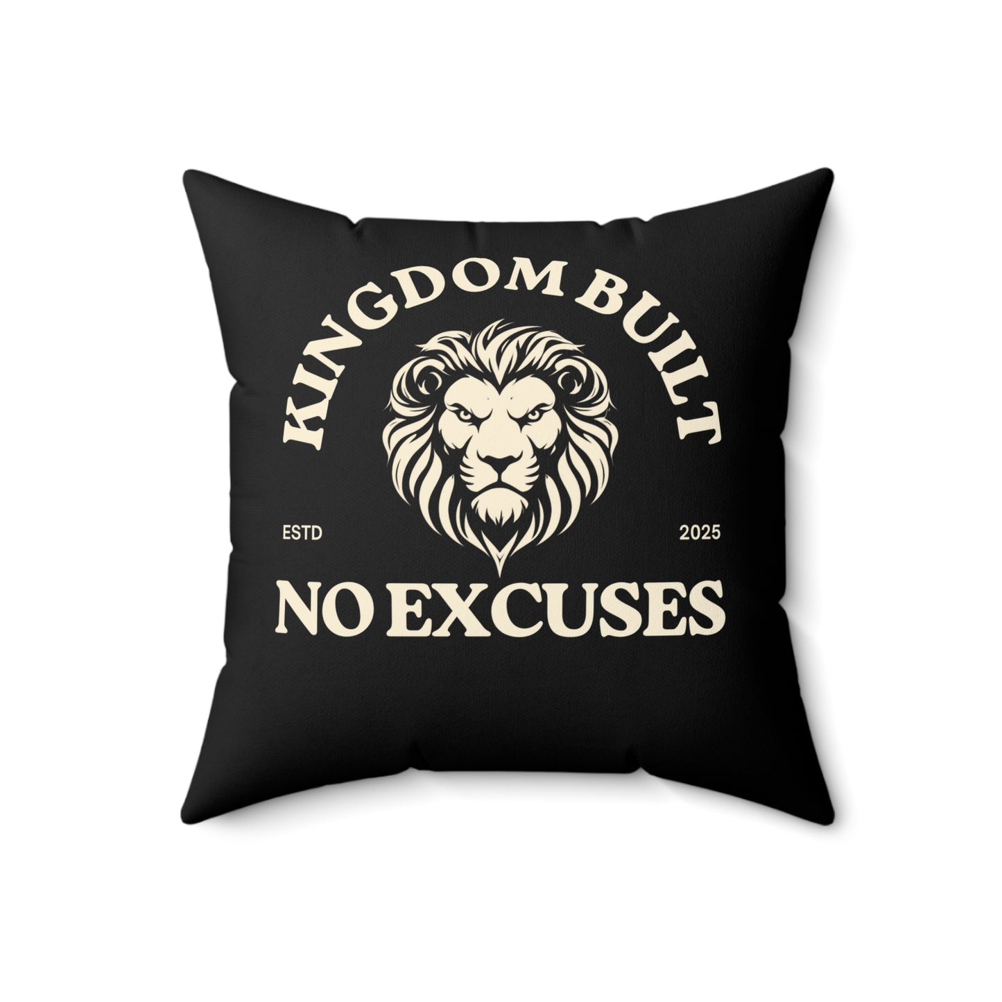 Kingdom Built Soft & Durable Square Pillow – Plush Polyester Cushion for Home & Office Decor