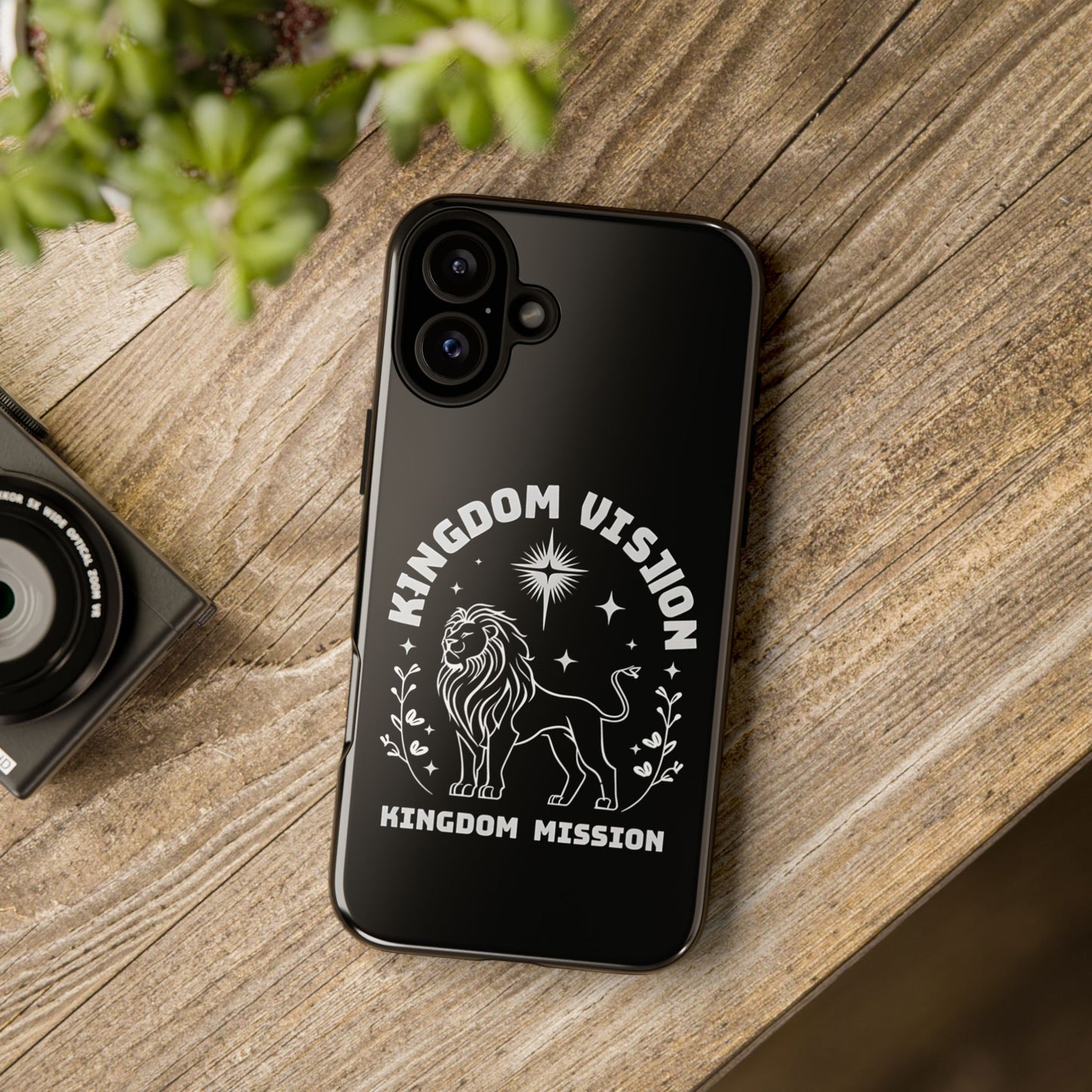 Kingdom Vision Phone Case - Inspirational Lion Design for iPhone 12 to iPhone 16