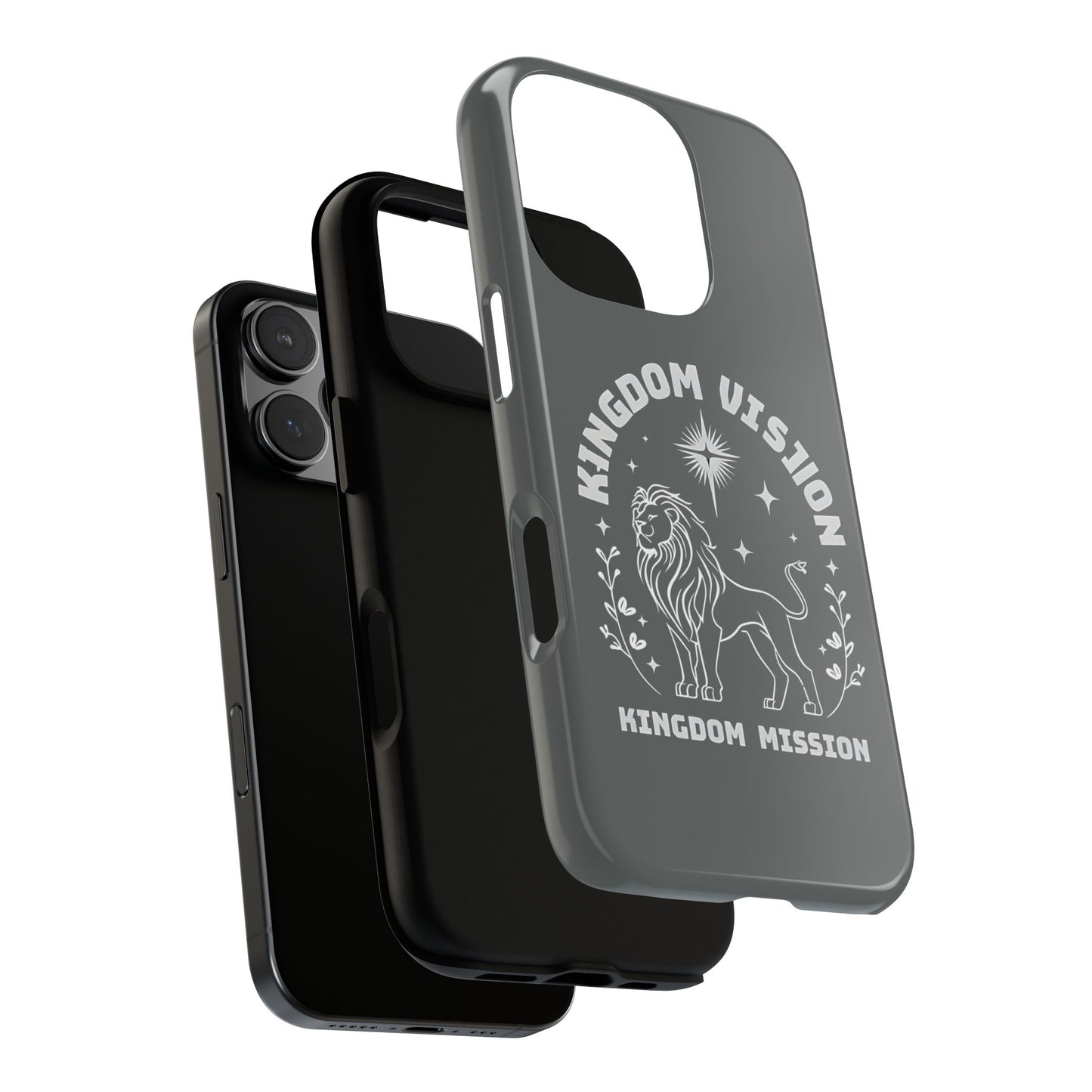 Kingdom Vision Phone Case - Inspirational Lion Design for iPhone 12 to iPhone 16