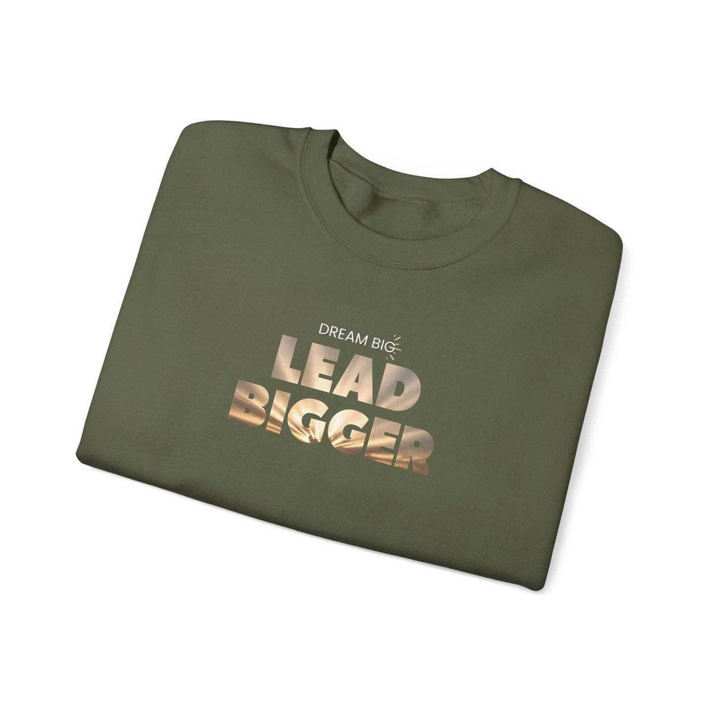 Lead Bigger Crewneck Sweatshirt – Soft Fleece, Comfortable Fit, Everyday Streetwear
