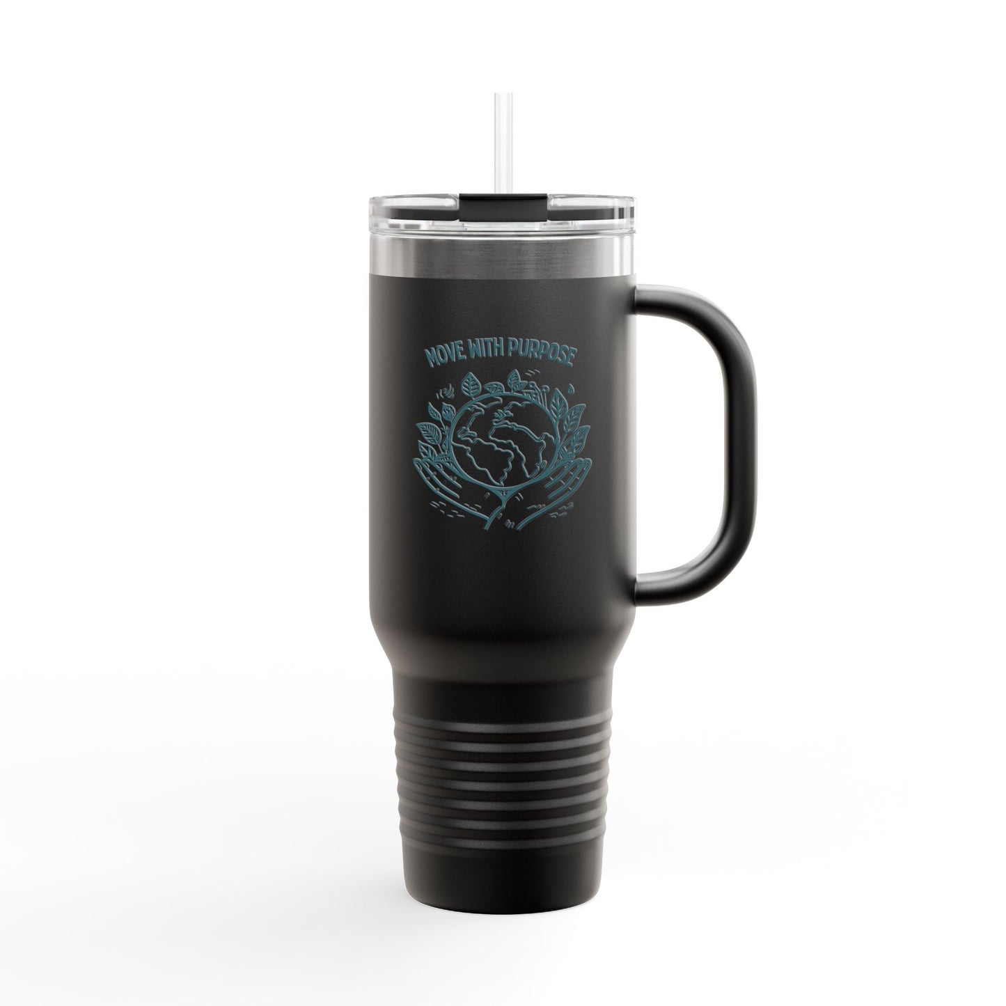 Move with Purpose Insulated Travel Mug – 40oz Stainless Steel, Leak-Proof & Double-Wall Insulated