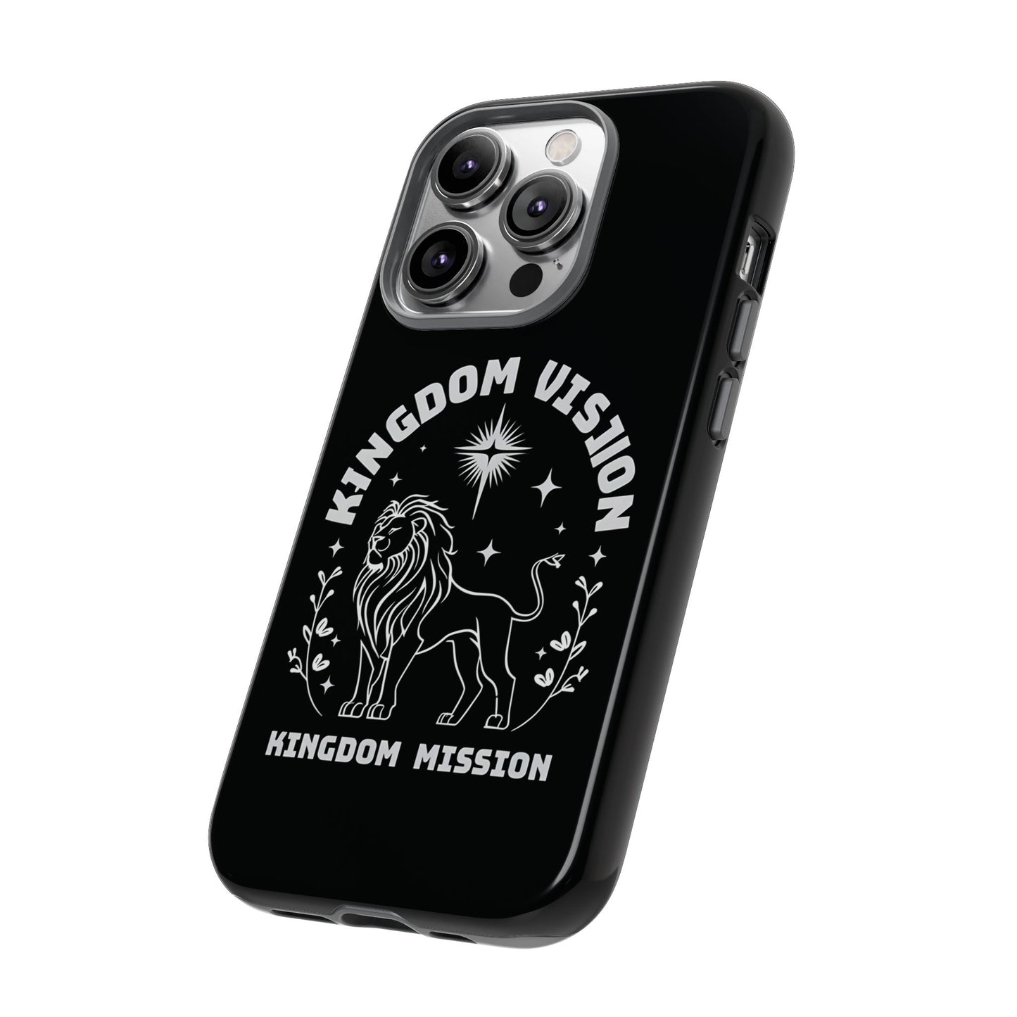 Kingdom Vision Phone Case - Inspirational Lion Design for iPhone 12 to iPhone 16