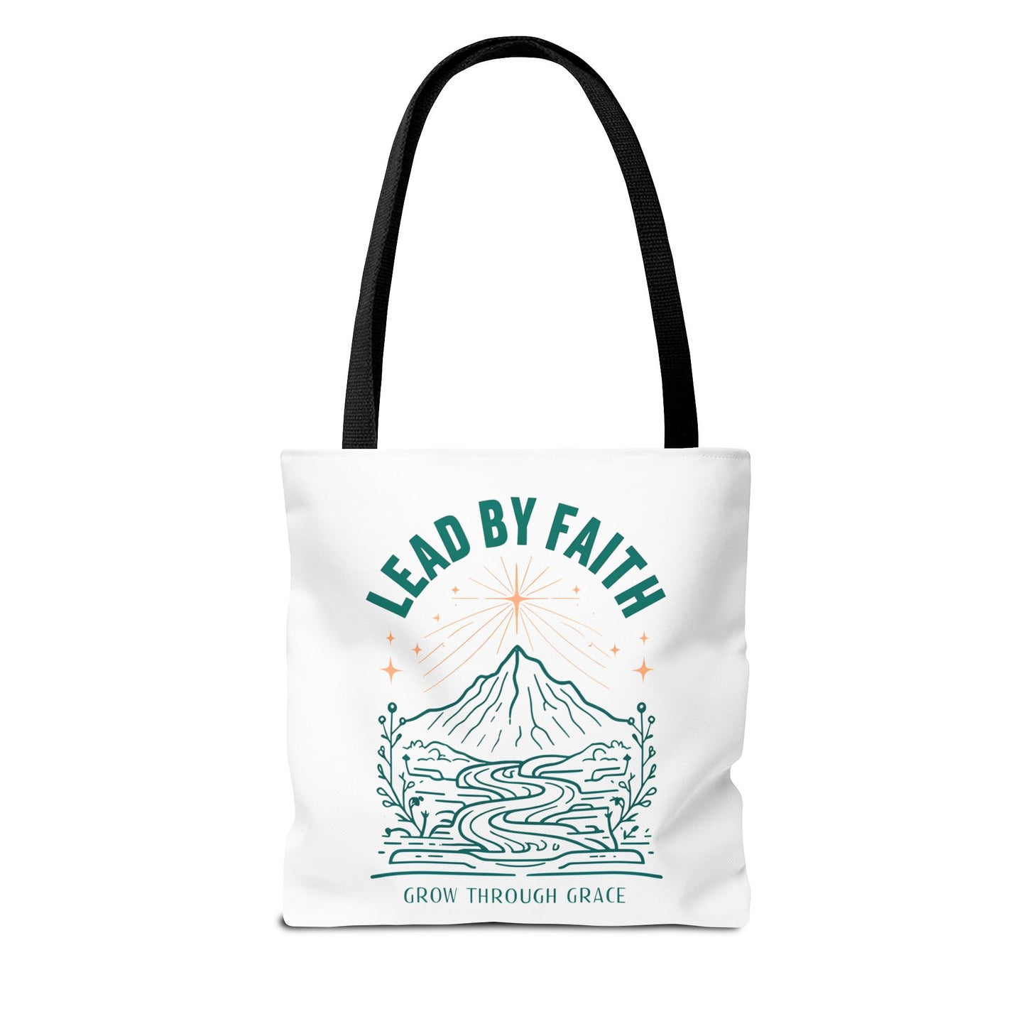 Lead by Faith Tote Bag β Durable Canvas Bag for Everyday Use