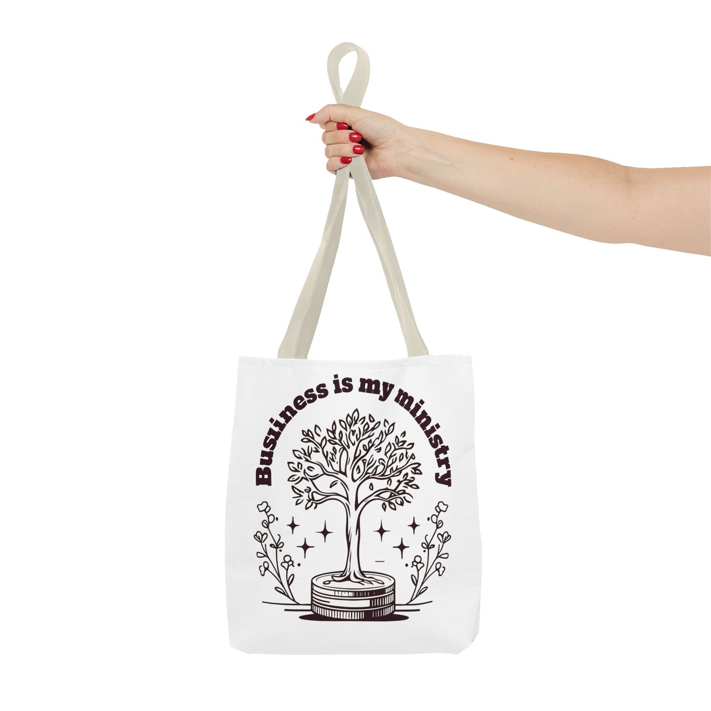 Business is My Ministry Tote Bag β Durable Canvas Bag with Faithful Entrepreneurship Design for Everyday Use