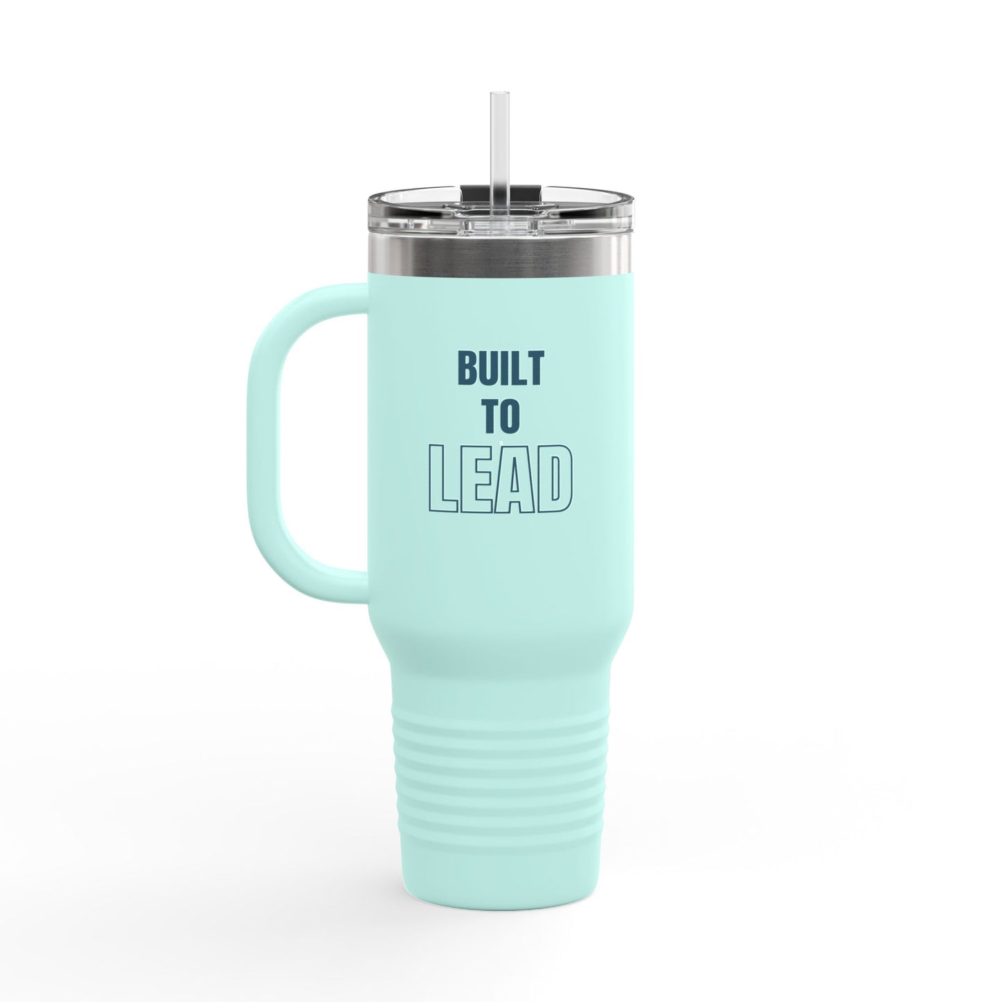 Built to Lead Insulated Travel Mug – 40oz Stainless Steel, Leak-Proof & Double-Wall Insulated