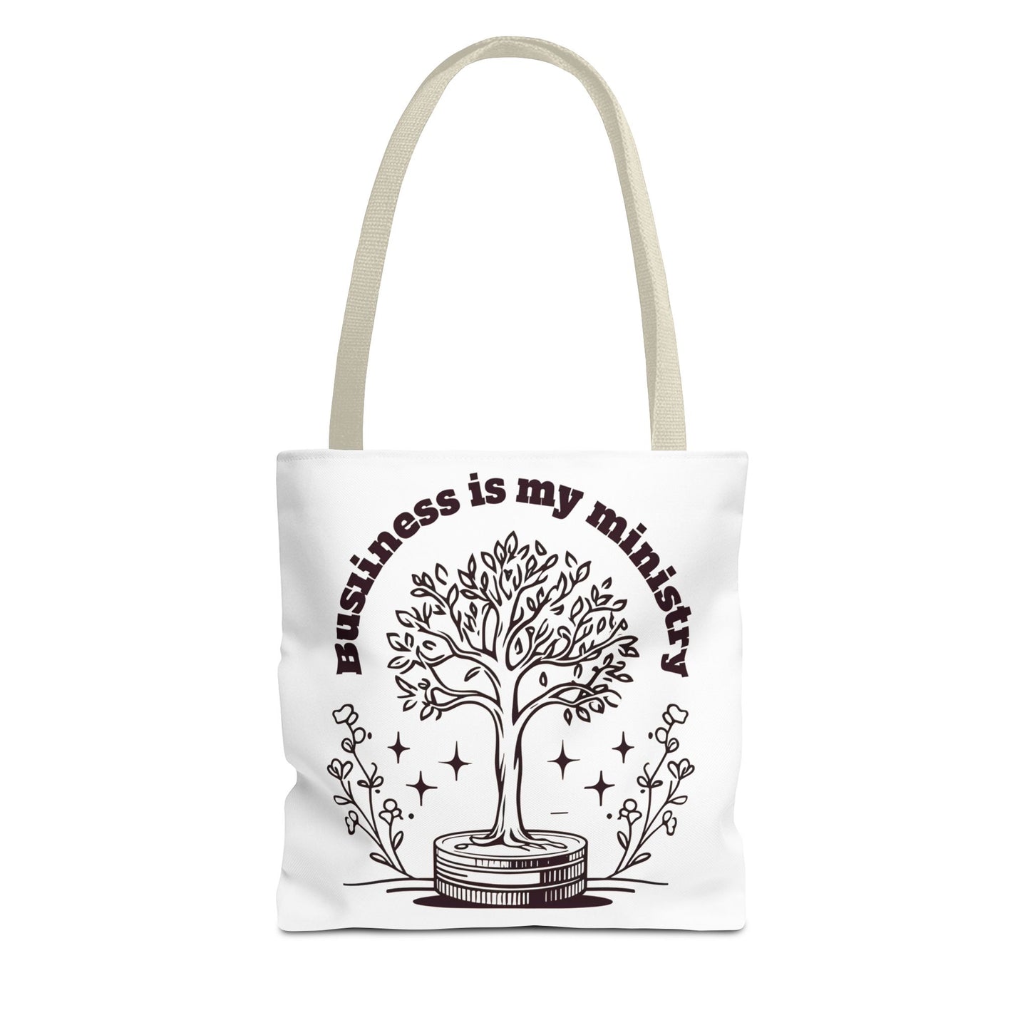 Business is My Ministry Tote Bag β Durable Canvas Bag with Faithful Entrepreneurship Design for Everyday Use