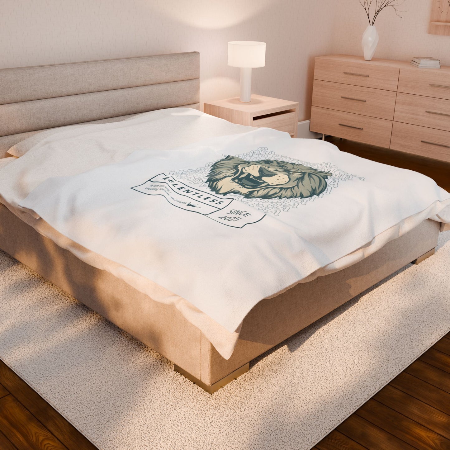Relentless Velveteen Plush Blanket – Ultra-Soft, Warm & Durable for Home & Gifts