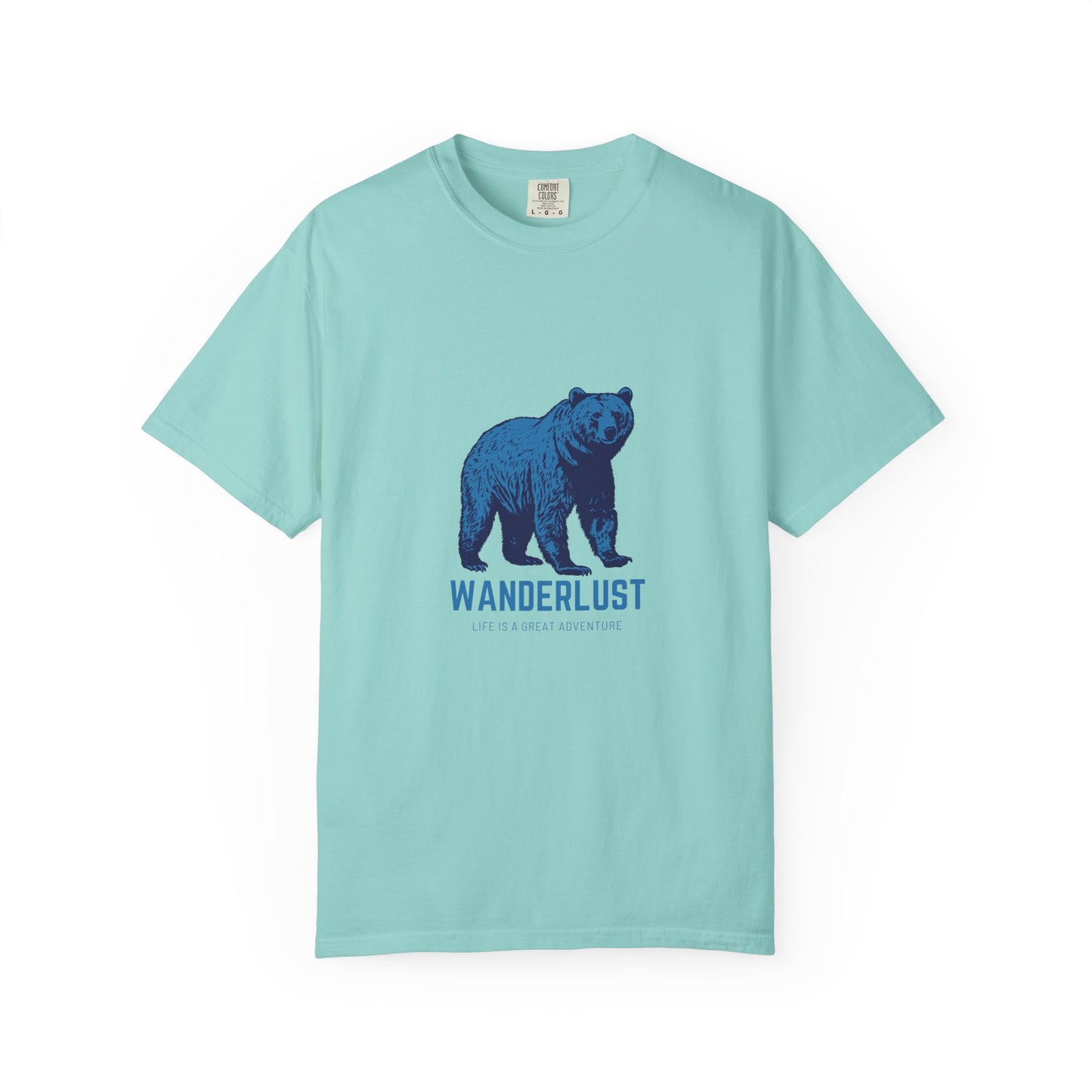 Wanderlust (Blue) Unisex Garment-Dyed T-Shirt – Soft, Durable & Comfortable Everyday Wear