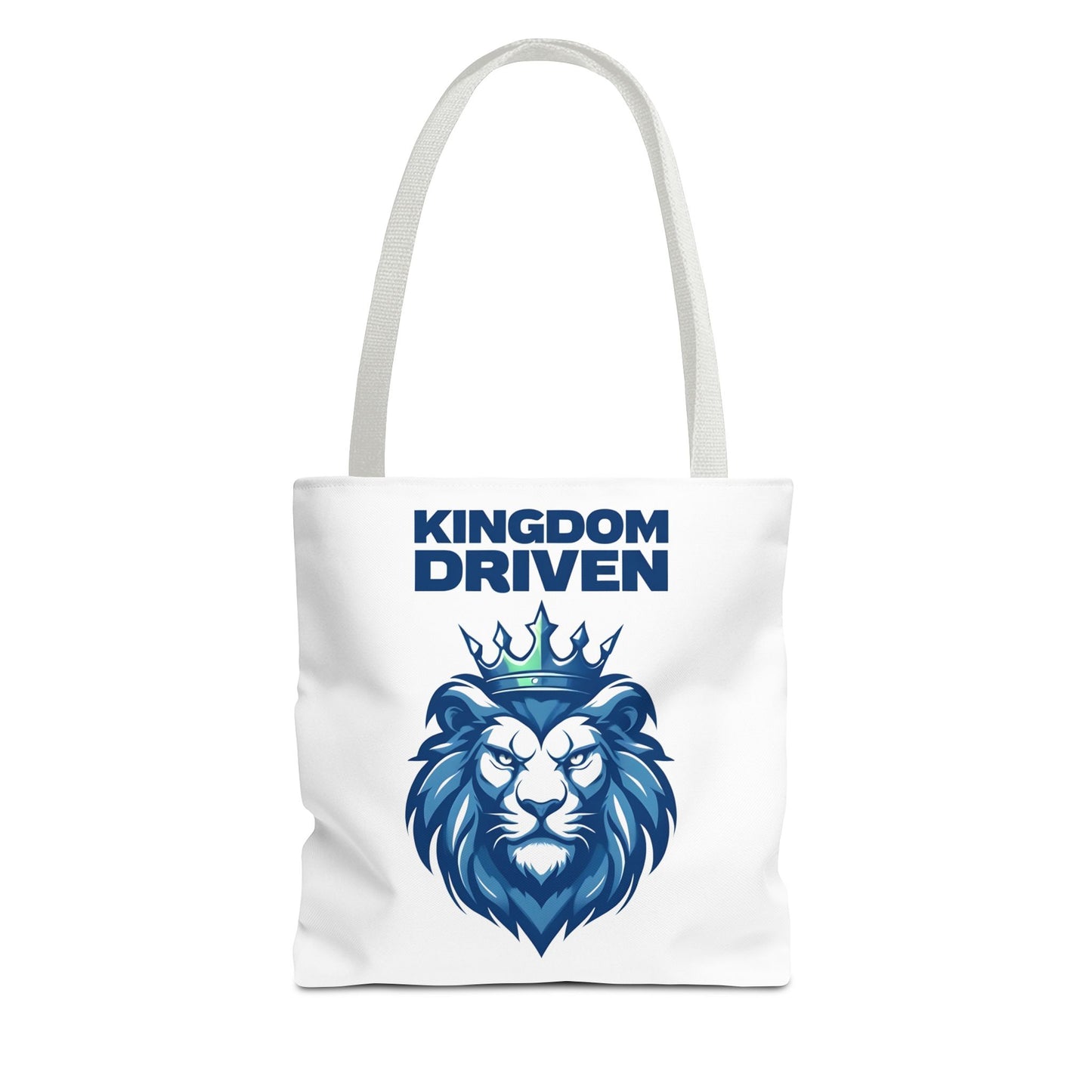 Kingdom Driven Lion Tote Bag β Durable Canvas Bag with Inspirational Design for Everyday Use