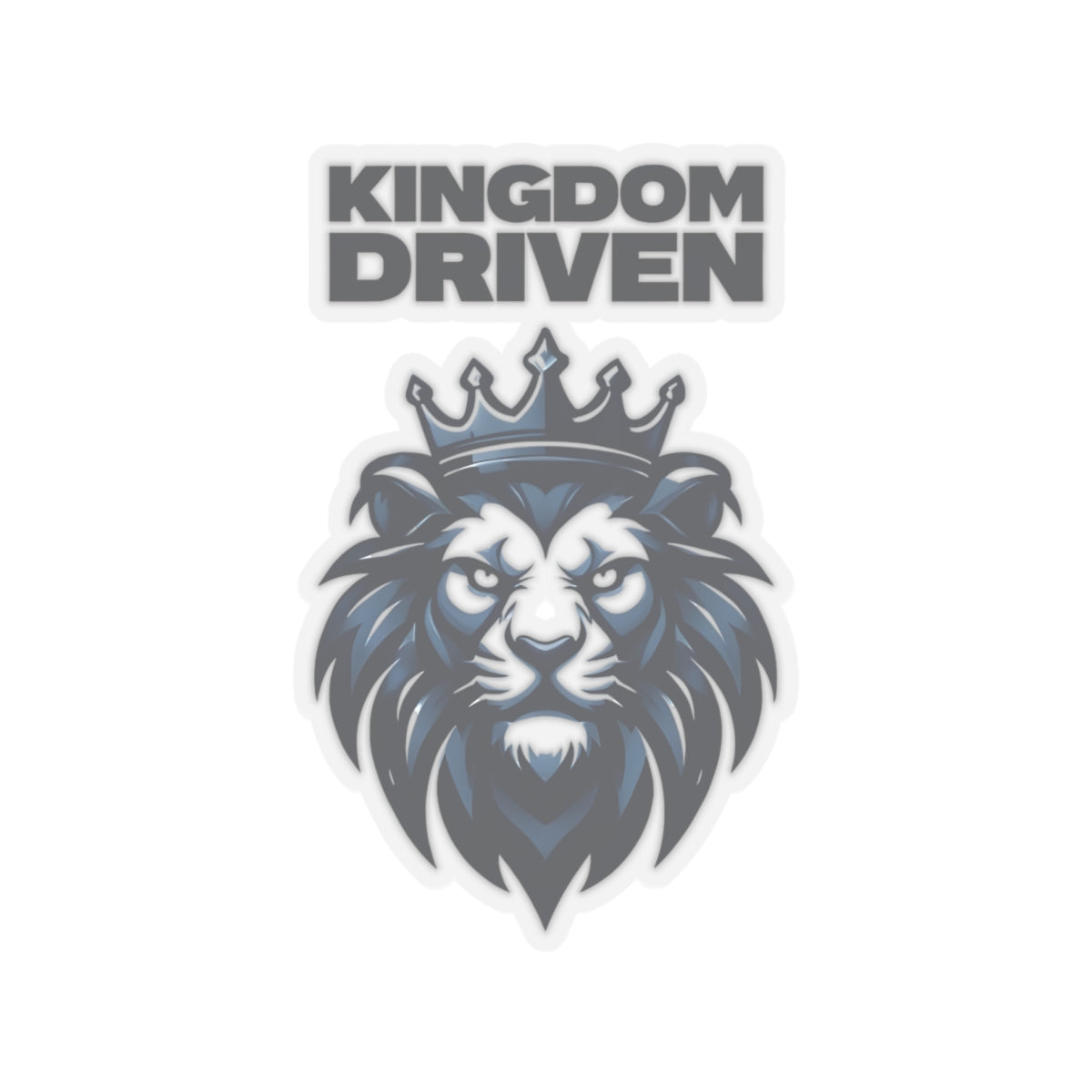 Kingdom Driven Design Sticker – Durable Kiss-Cut, Glossy Finish, Scratch-Resistant