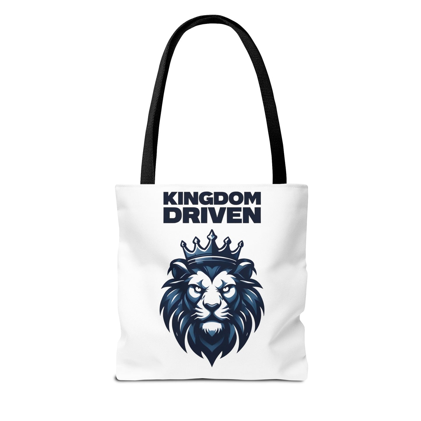 Kingdom Driven Lion Tote Bag β Durable Canvas Bag with Inspirational Design for Everyday Use