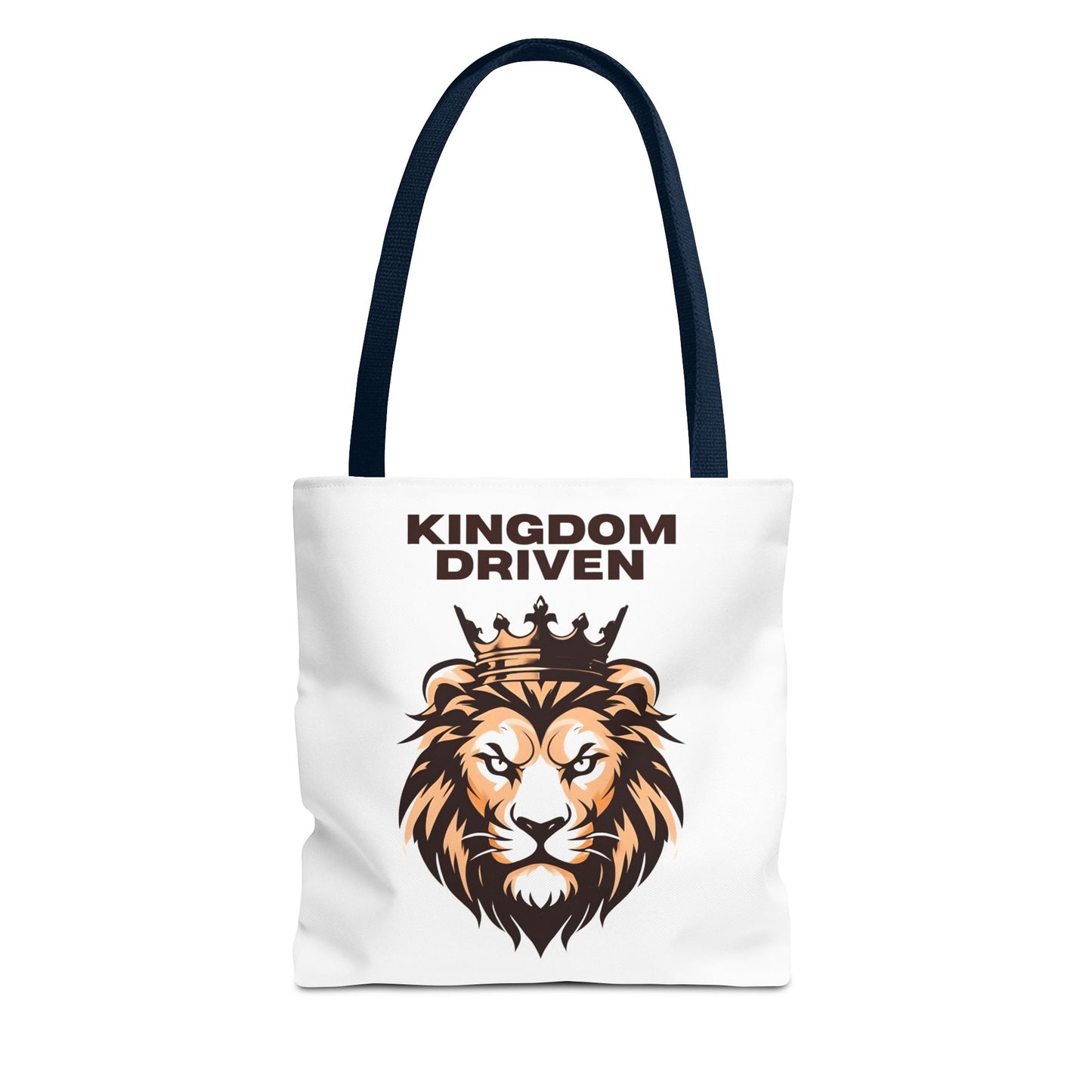 Kingdom Driven Lion Tote Bag β Durable Canvas Bag with Inspirational Design for Everyday Use